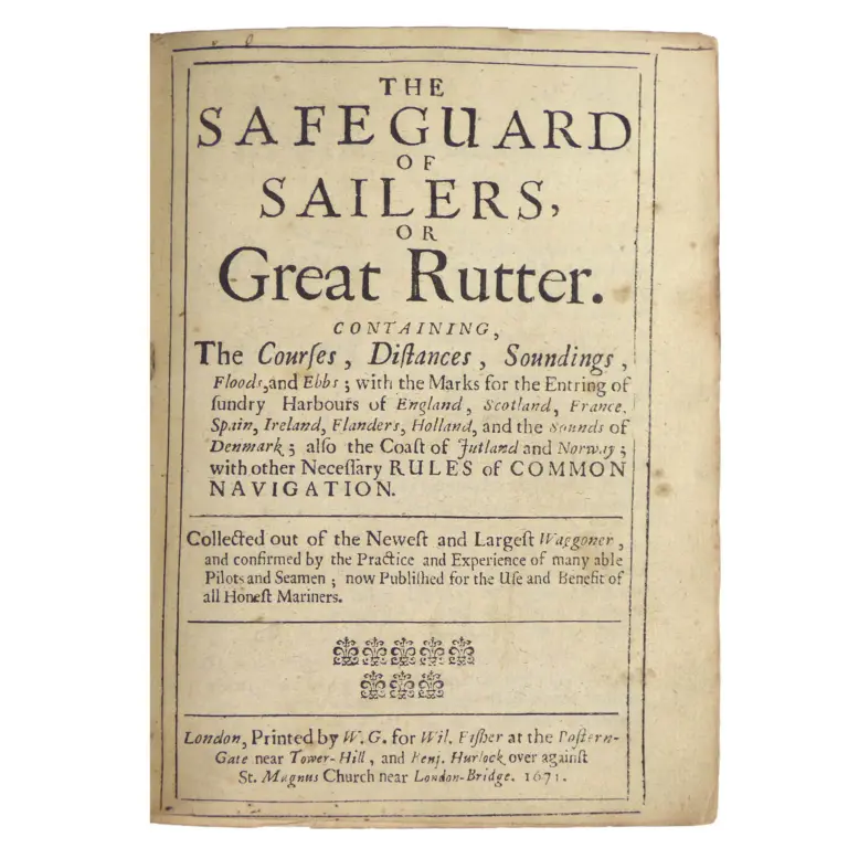 The Safeguard of Sailers, or Great Rutter…
