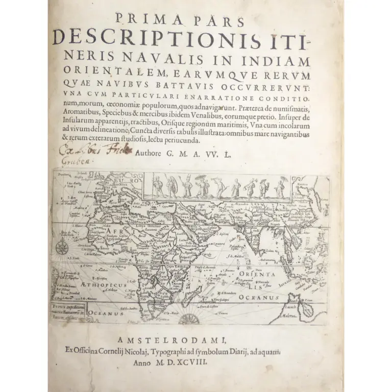 Prima pars descriptionis itineris navalis in Indiam Orientalem 