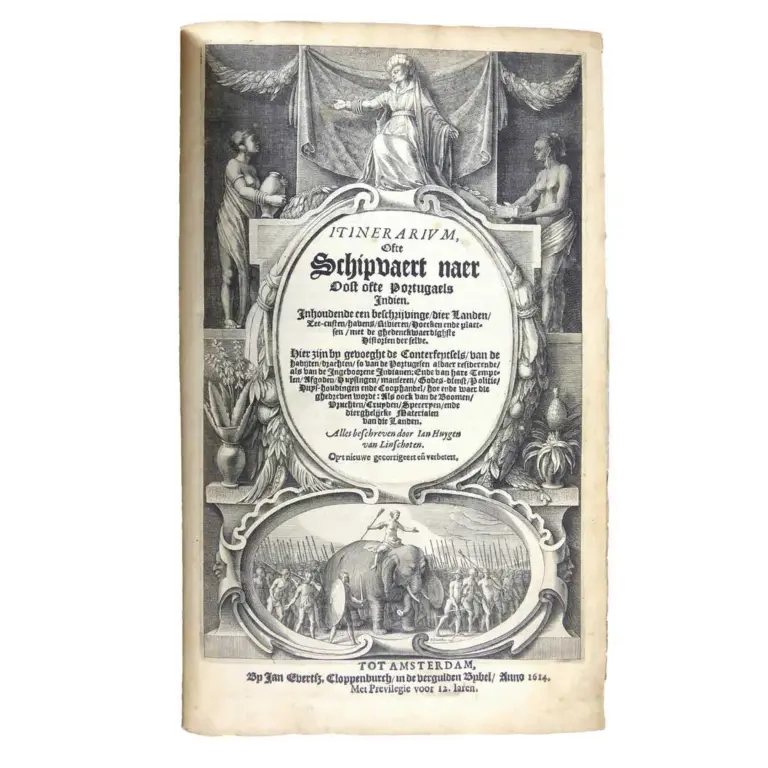 Itinerarium, Ofte Schipvaert naer Oost ofte Portugaels Indien. Inhoudende een beschrijvinghe dier Landen, Zee-custen, havens, Rivieren, Hoecken ende plaetsen