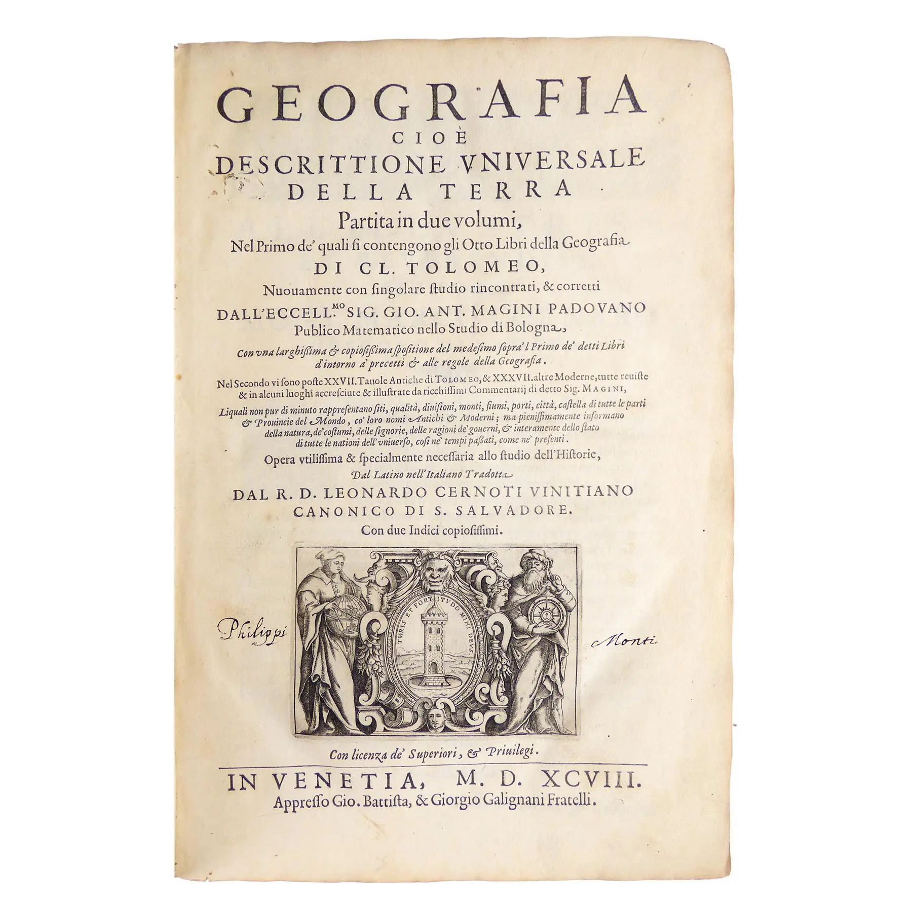 Geografia cioe Descrittione Universale della