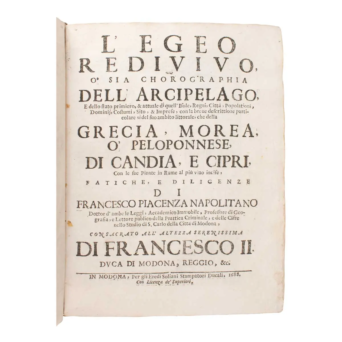 L’Egeo Redivivo o’sia Chrorographia dell’Arcipelago (4)