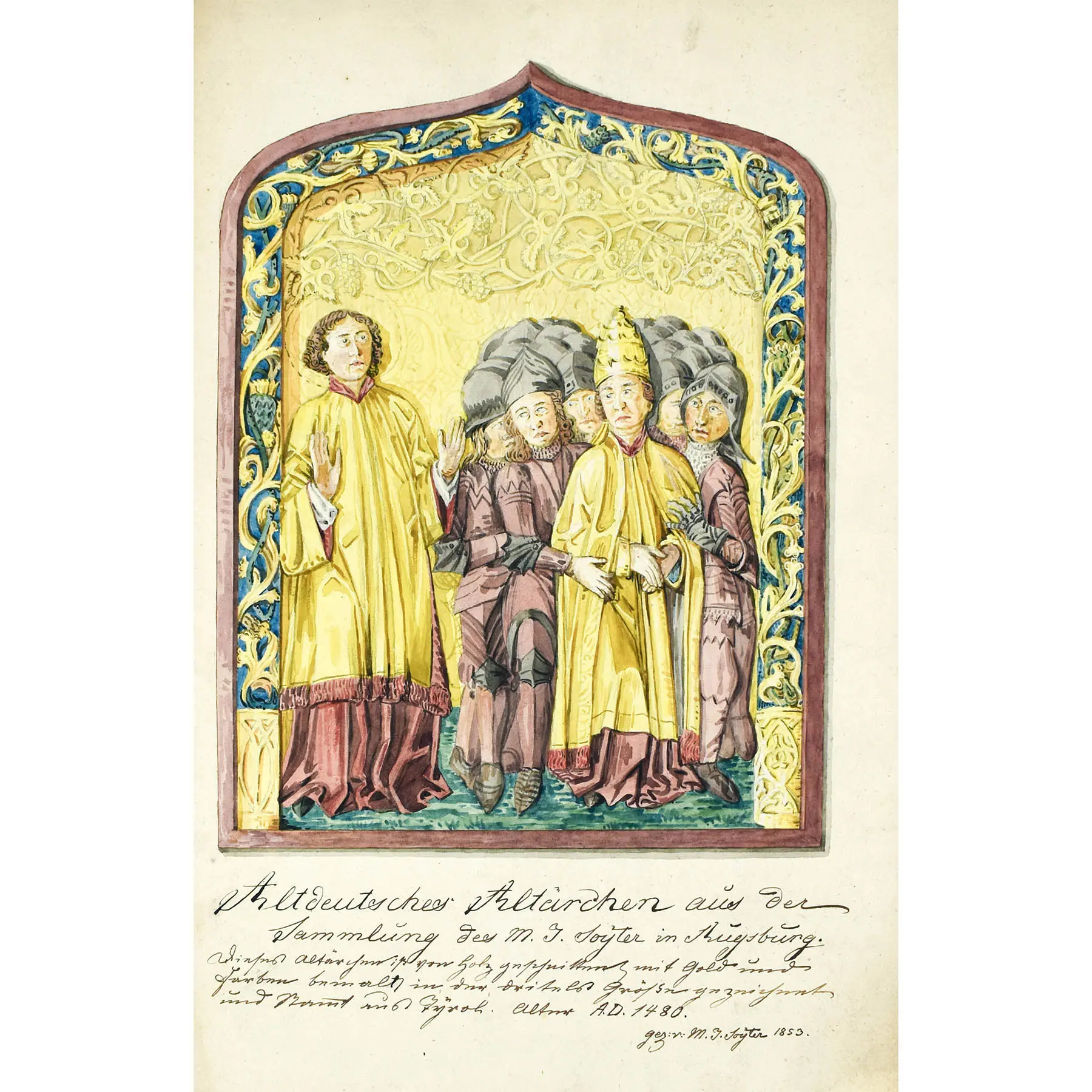  A Fine Paper Museum Comprising Watercolours of Antiquities, Reliquaries and other Objects (2)