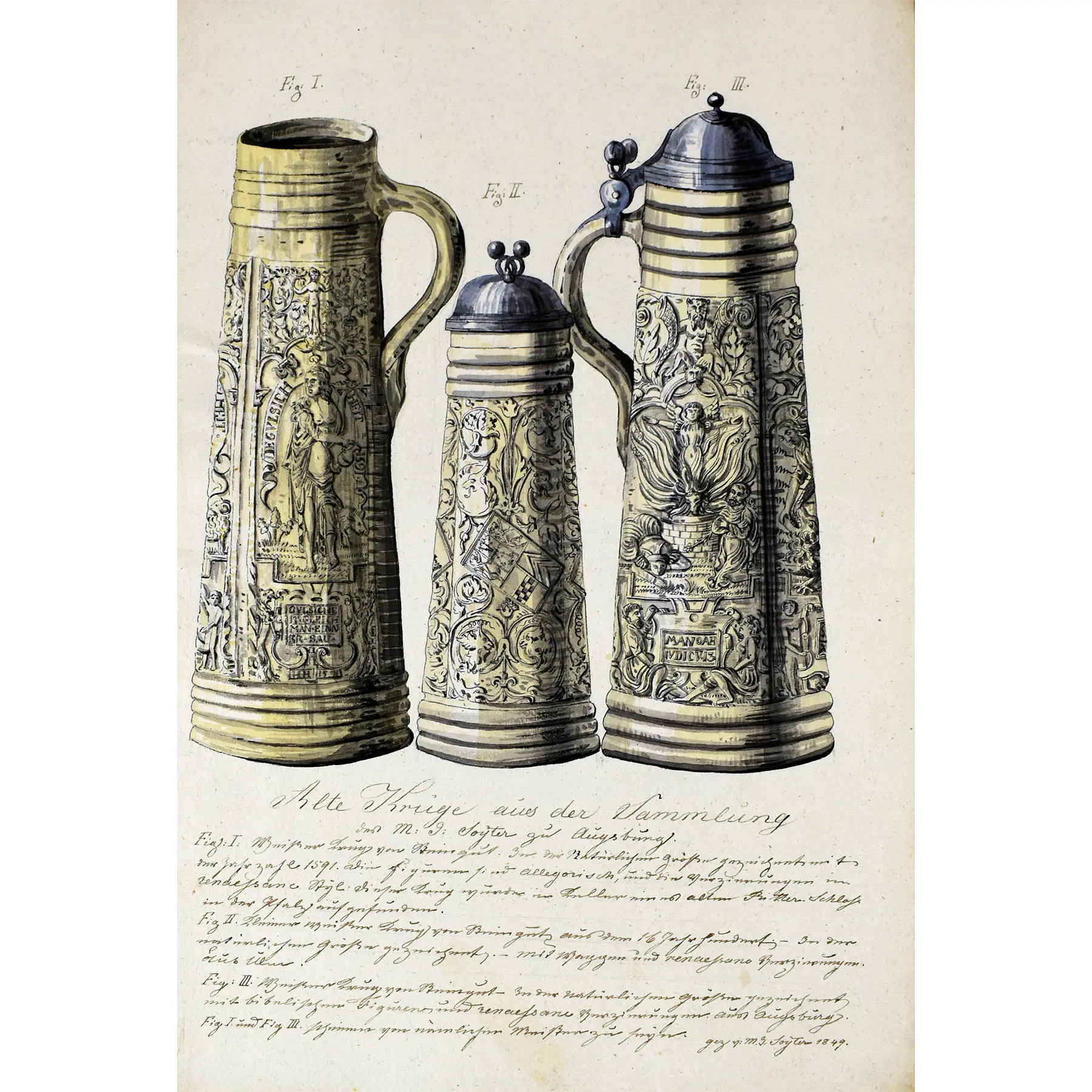  A Fine Paper Museum Comprising Watercolours of Antiquities, Reliquaries and other Objects (3)