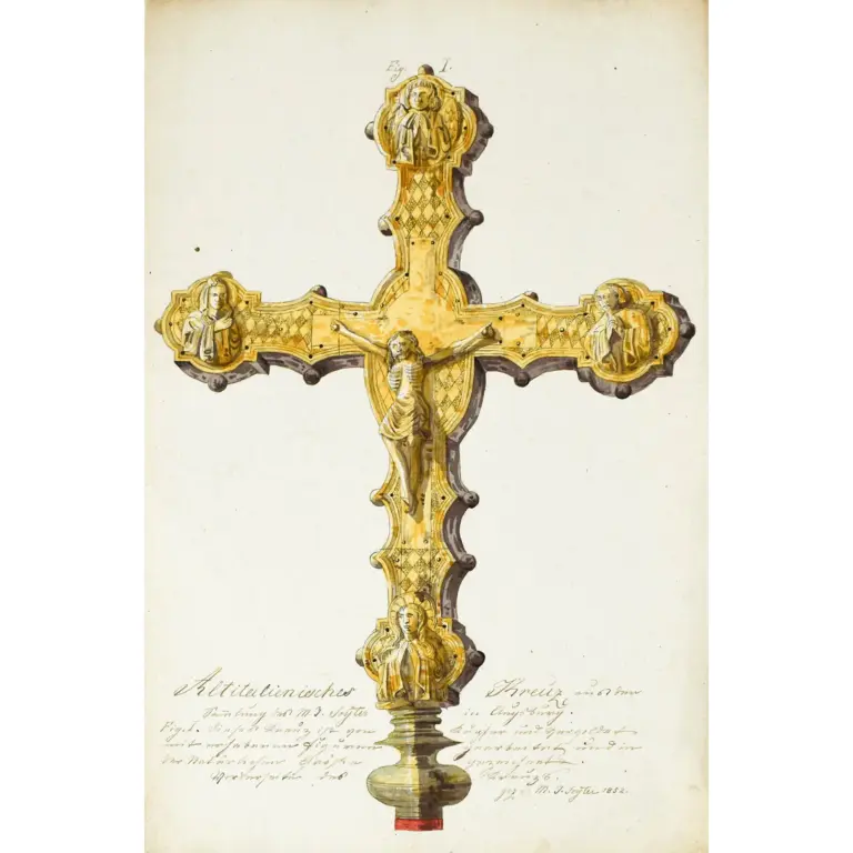  A Fine Paper Museum Comprising Watercolours of Antiquities, Reliquaries and other Objects.