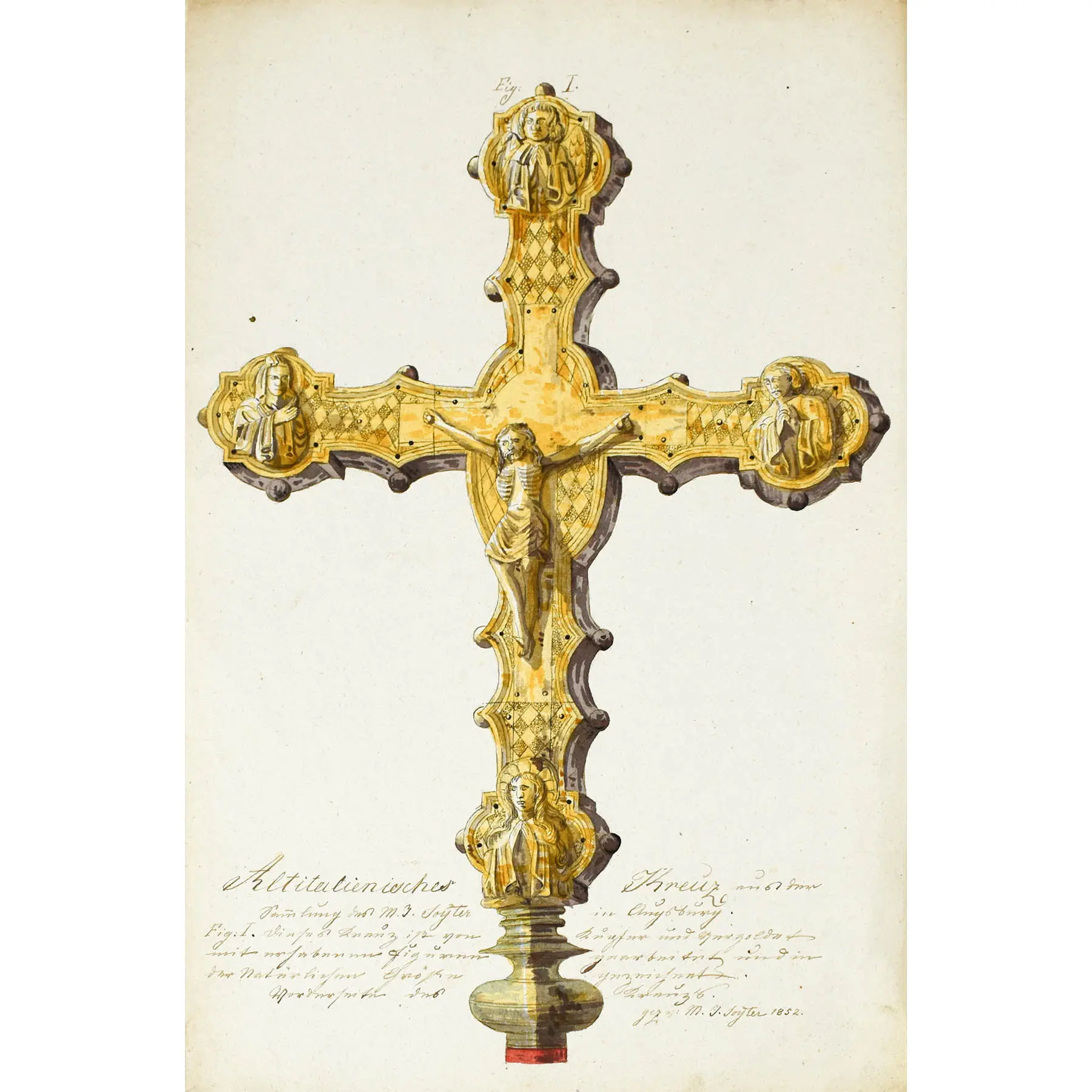  A Fine Paper Museum Comprising Watercolours of Antiquities, Reliquaries and other Objects.