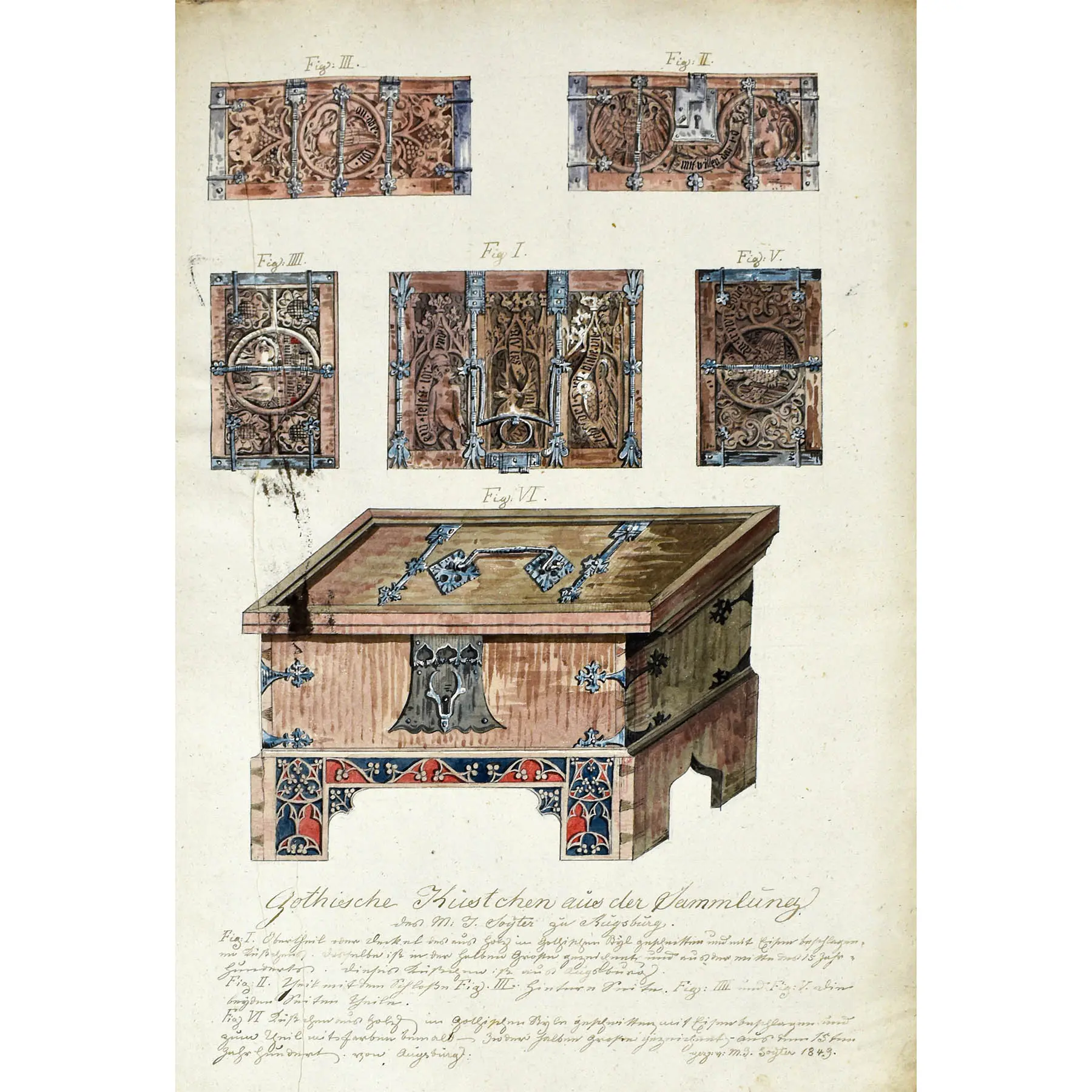  A Fine Paper Museum Comprising Watercolours of Antiquities, Reliquaries and other Objects (4)