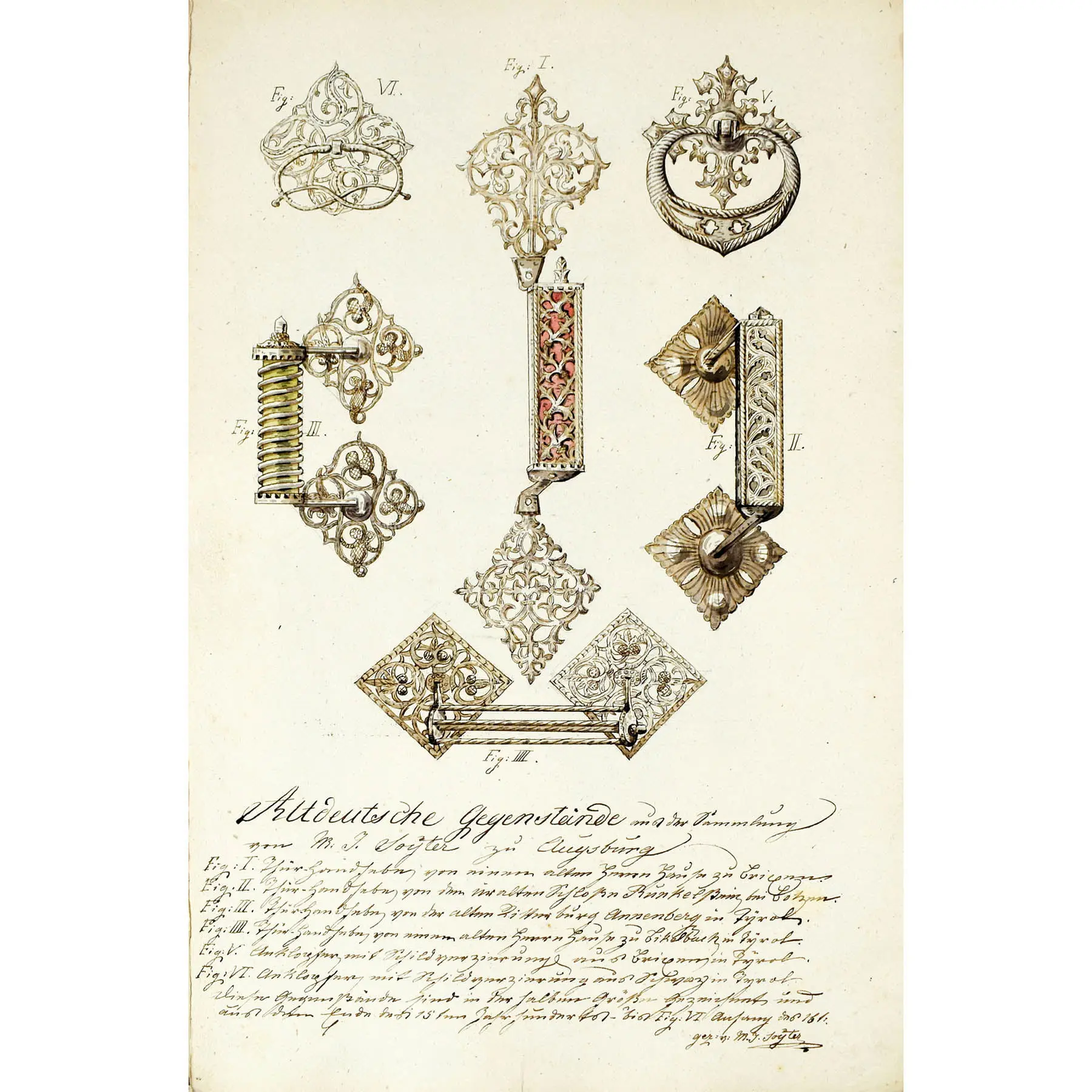  A Fine Paper Museum Comprising Watercolours of Antiquities, Reliquaries and other Objects (5)