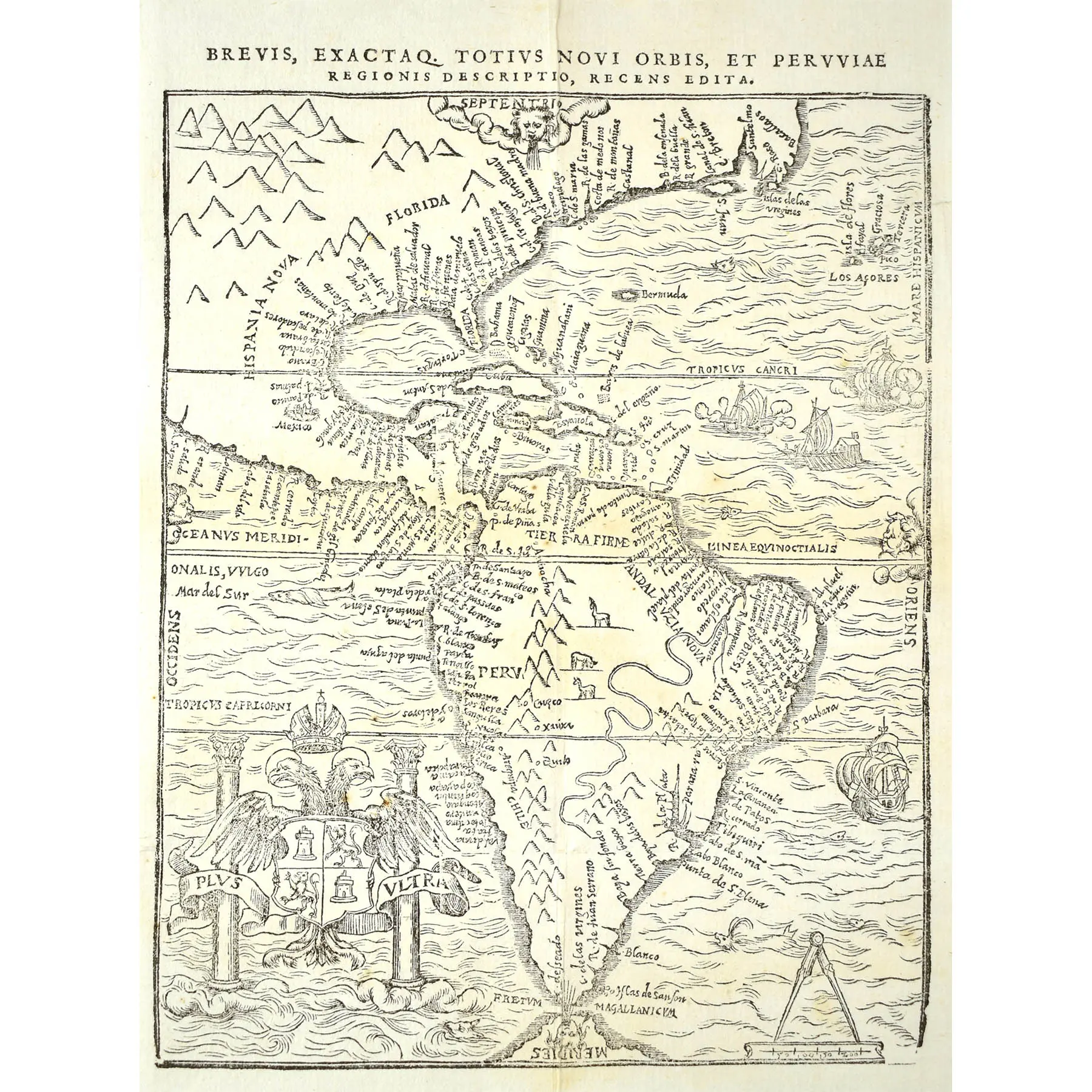 Brevis exactaq totius novi orbis eiusq insularum descriptio recens edita .