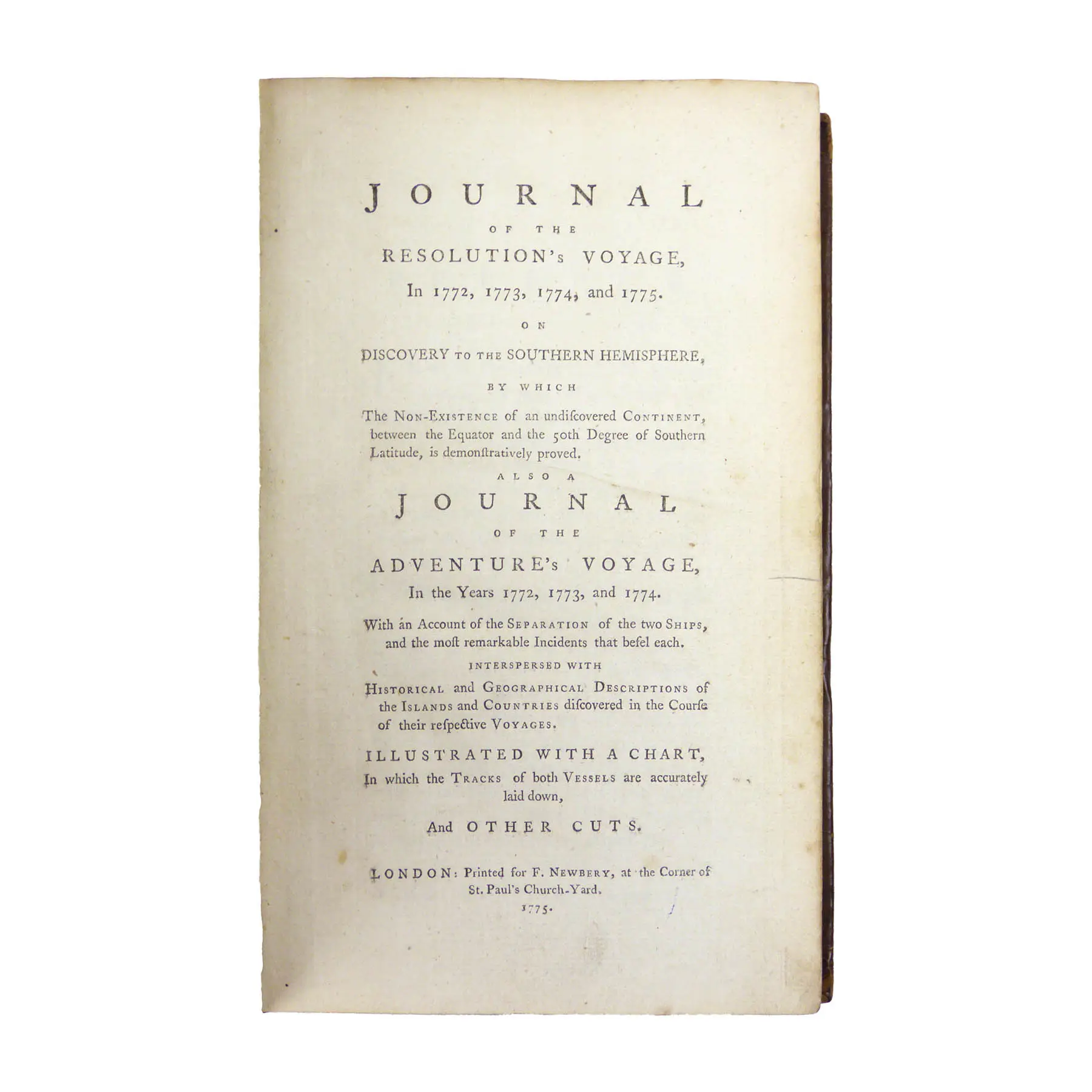 Journal of the Resolution's Voyage in 1772, 1773, 1774, and 1775, on Discovery to the Southern Hemisphere,