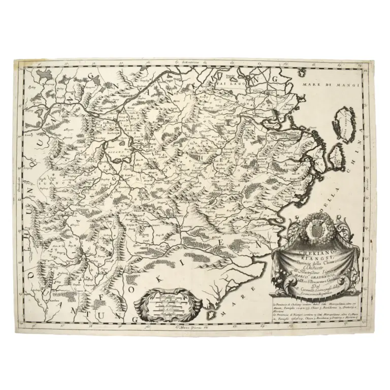 Two Fine Maps of China: Chekiang e Kiangsi Provincie dell China & Iunan Queicheu e Quangs Provincie della China.
