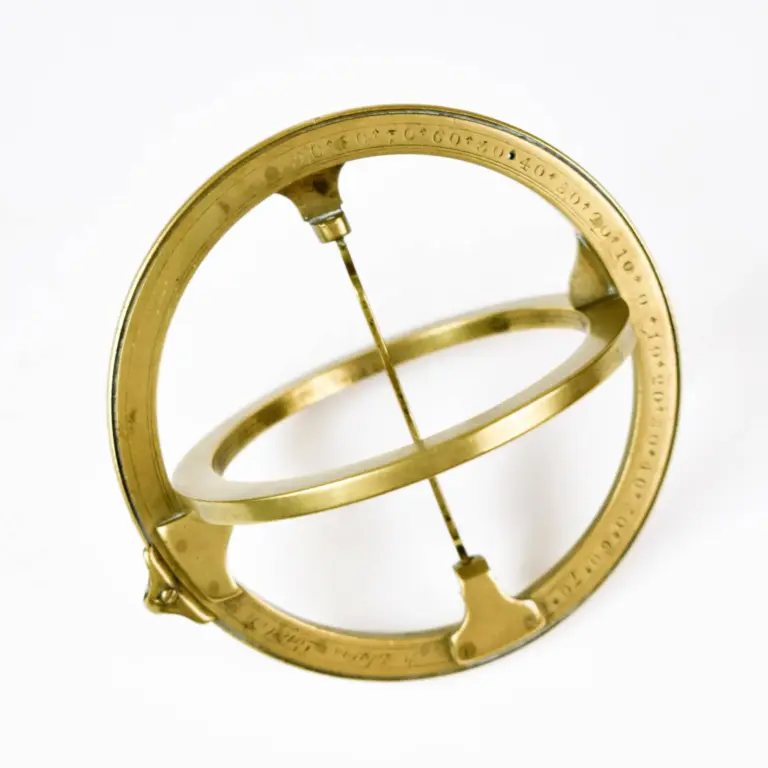 A FINE BRASS UNIVERSAL EQUINOCTIAL RING DIAL