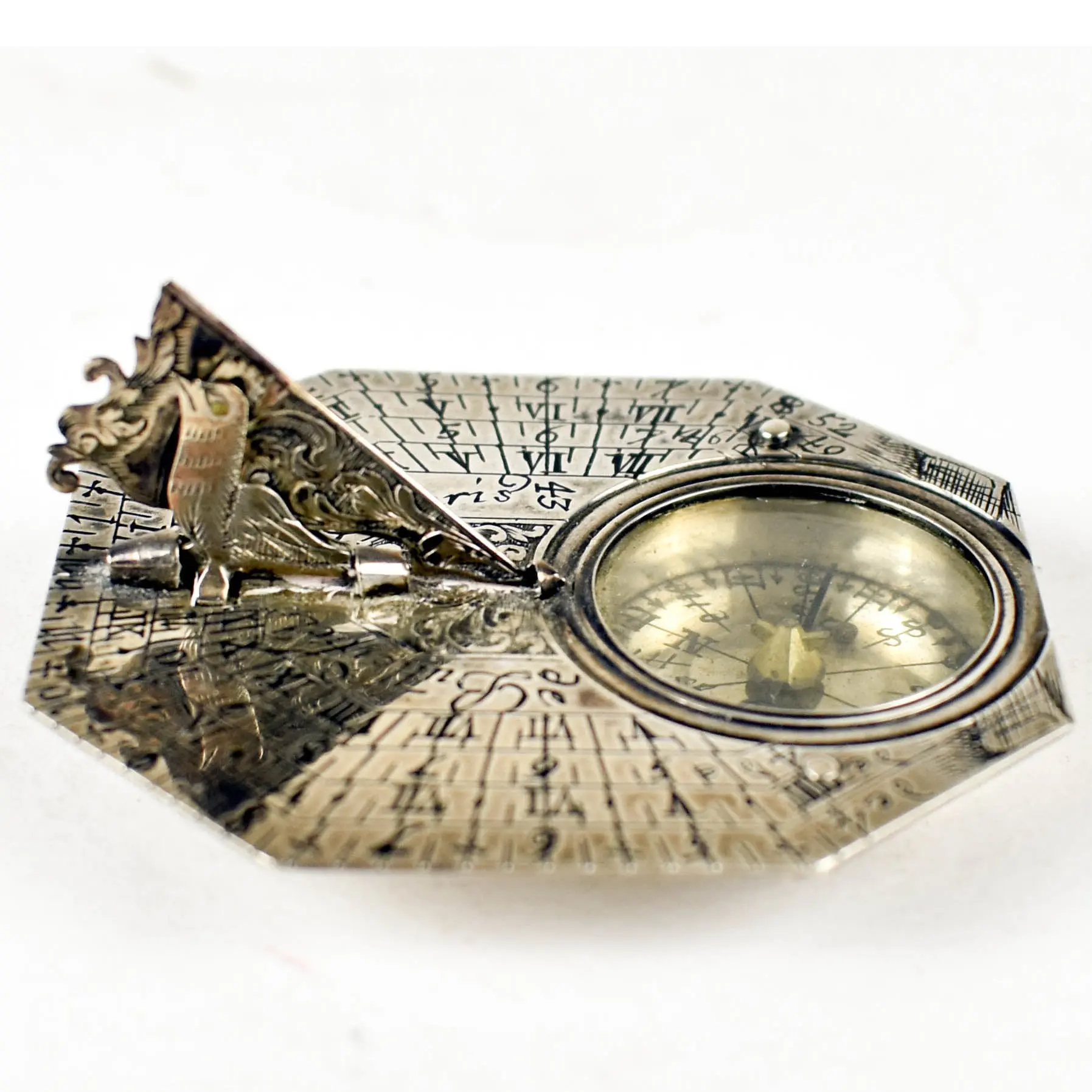 A FINE SILVER BUTTERFIELD DIAL