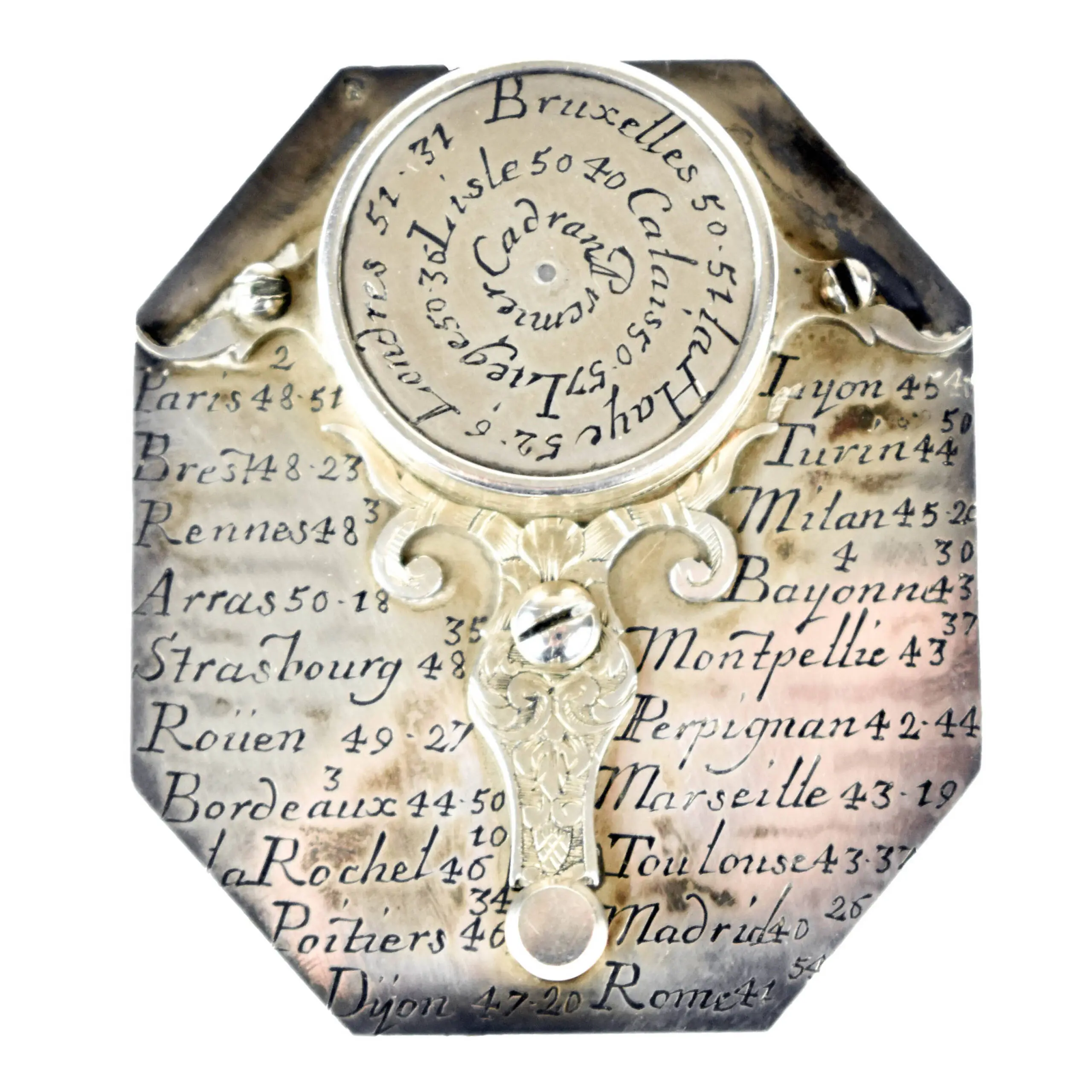A FINE SILVER BUTTERFIELD DIAL (2)