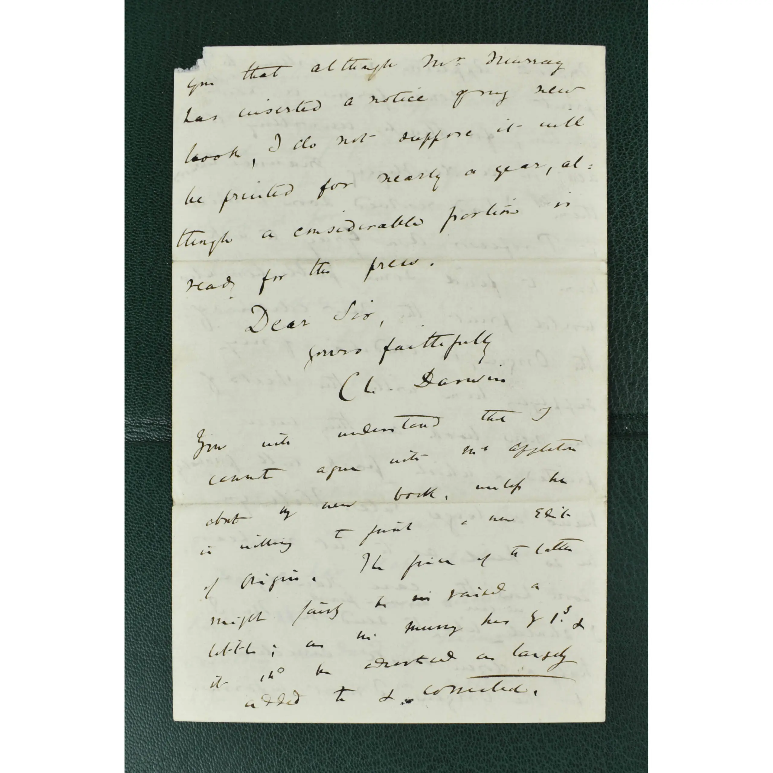 DARWIN LETTER TO PUBLISHER ABOUT ORIGIN (3)