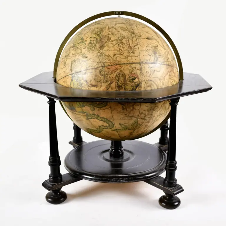 Globus Coelestis Novus Stellarum fixarum Loca secundum celeberimmi Astronomi Dantiscani IOHANNIS HEVELII, Catalogum ad anum Chr. 1730.. IOH GABR< DOPPELMAIERI.