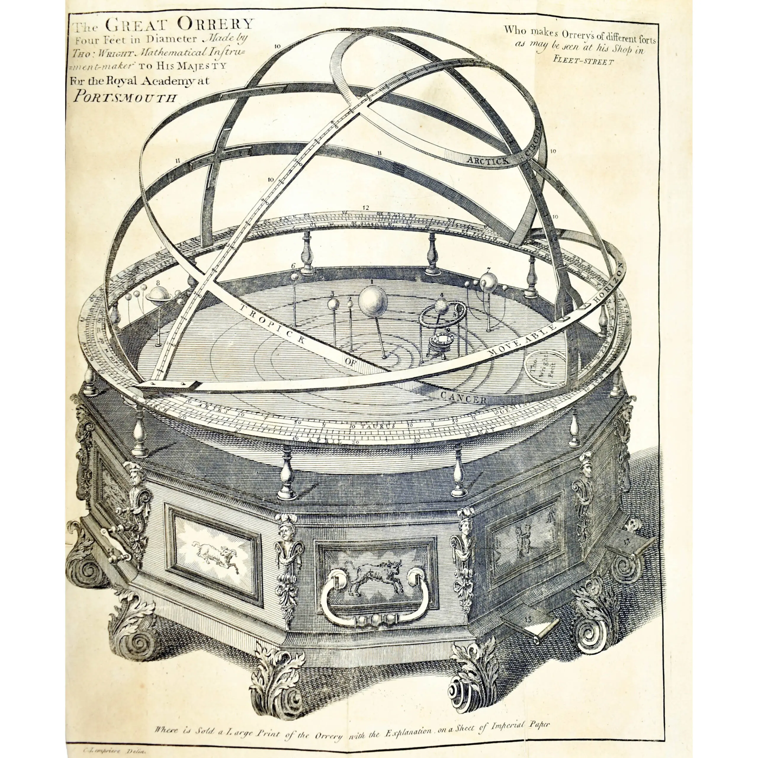 The Description and Use of the Globes, and the Orrery, by which is prefixed By way of introduction, a brief account of the Solar System.
