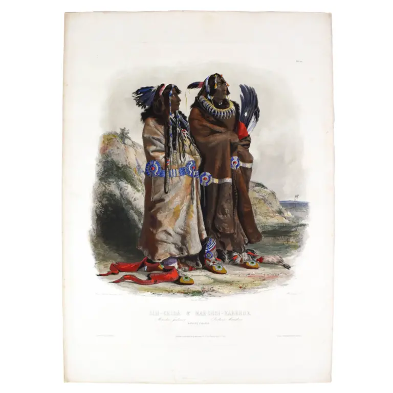 Sih-Chida & Mahchsi-Karehde. Mandan Indians