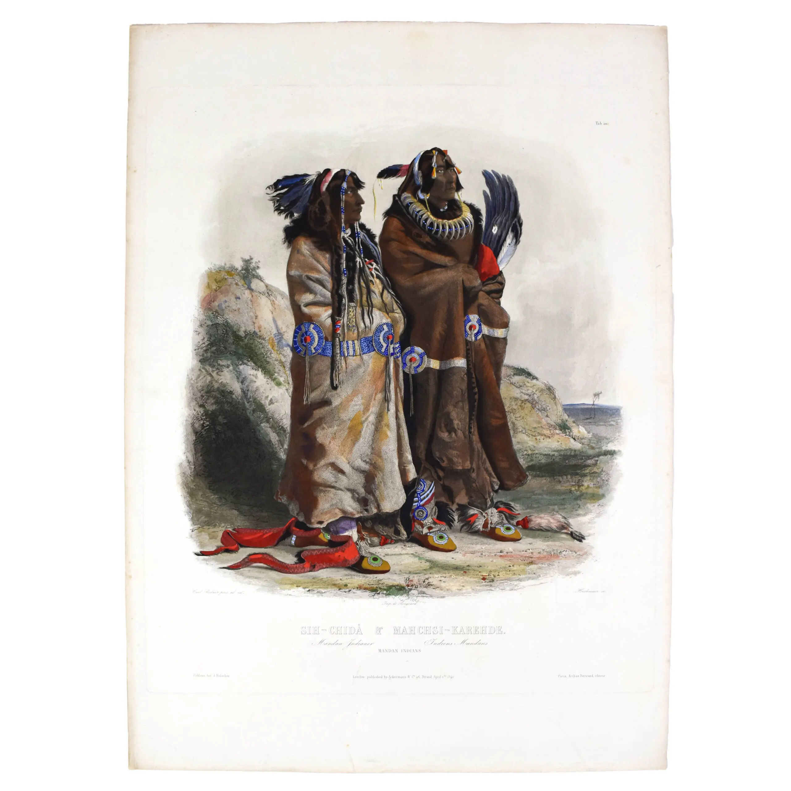 Sih-Chida & Mahchsi-Karehde. Mandan Indians