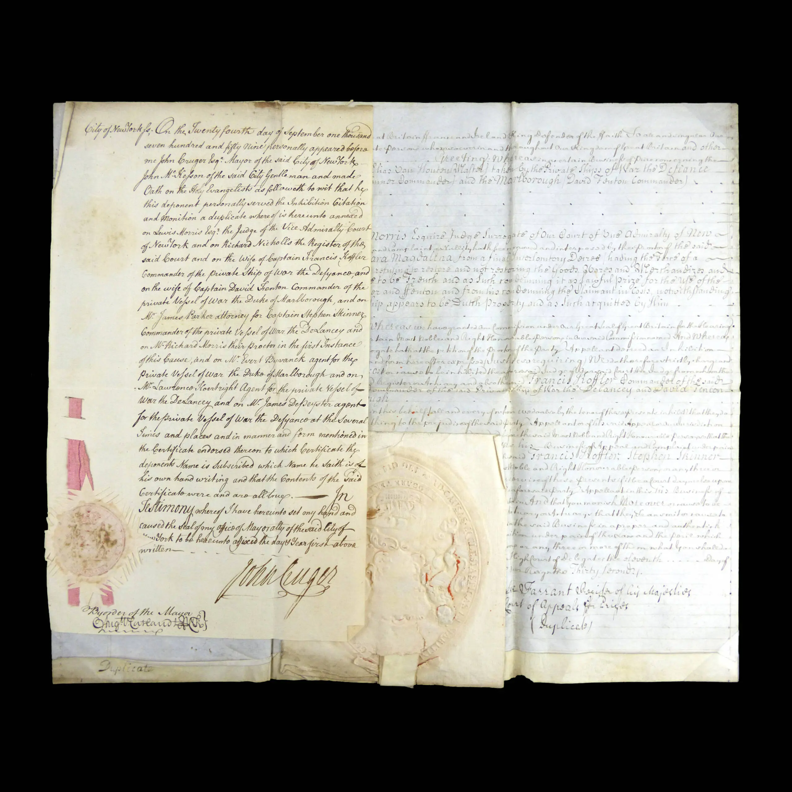Siezure of a Dutch Ship by British Privateers