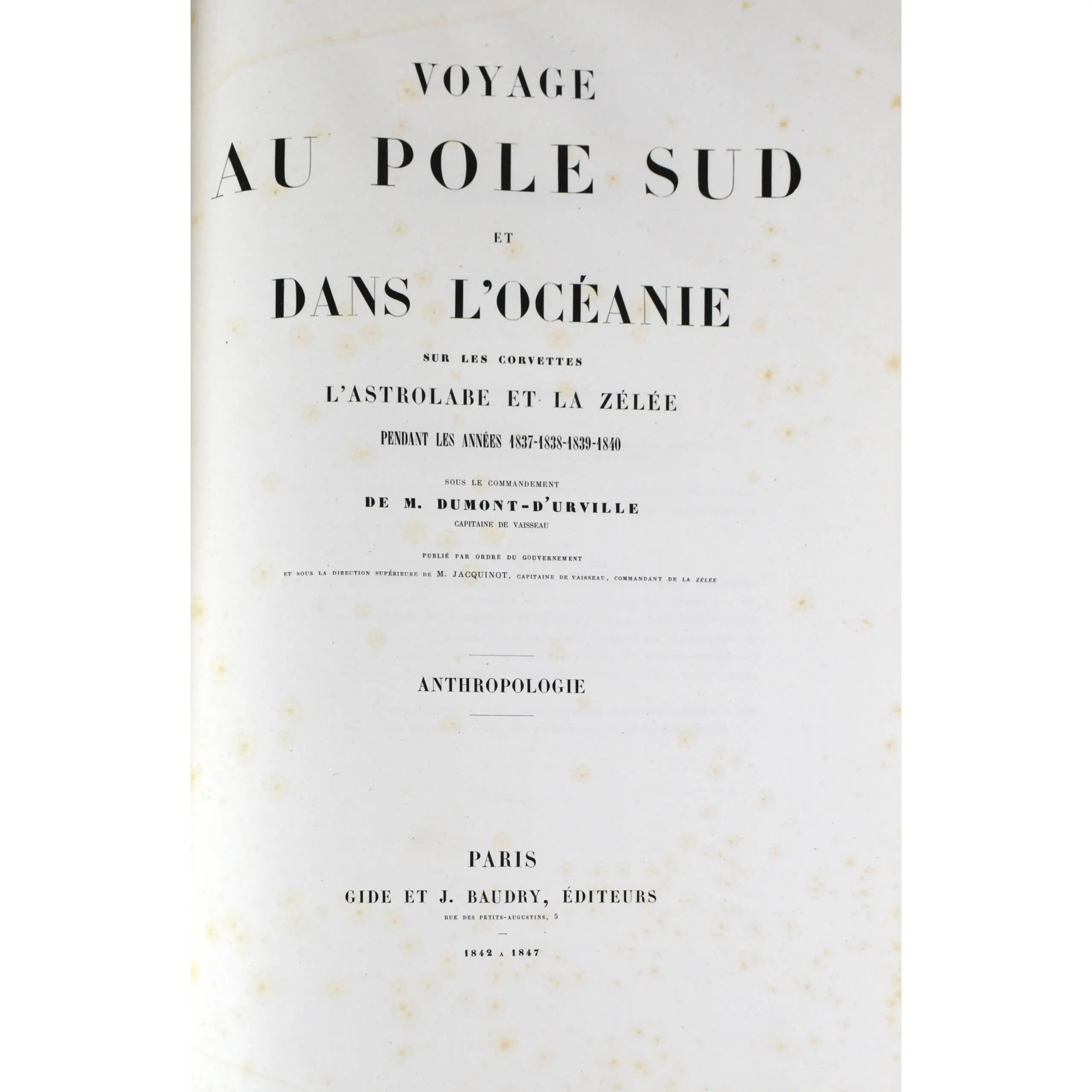 Voyage Au Pole Sud et Dans L’Oceanie sur les corvettes L’Astrolabe et la Zelee Pendant les anees 1837-1838-1839-1840 (5)