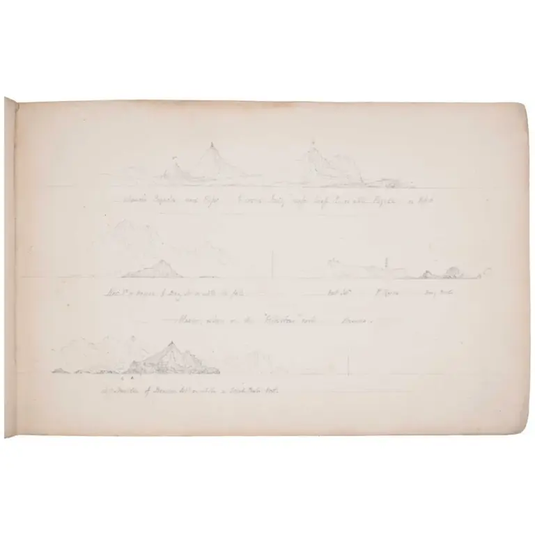 Chinese Pilot. Drawings of Chinese Coastal Profiles from HMS Cornwallis.