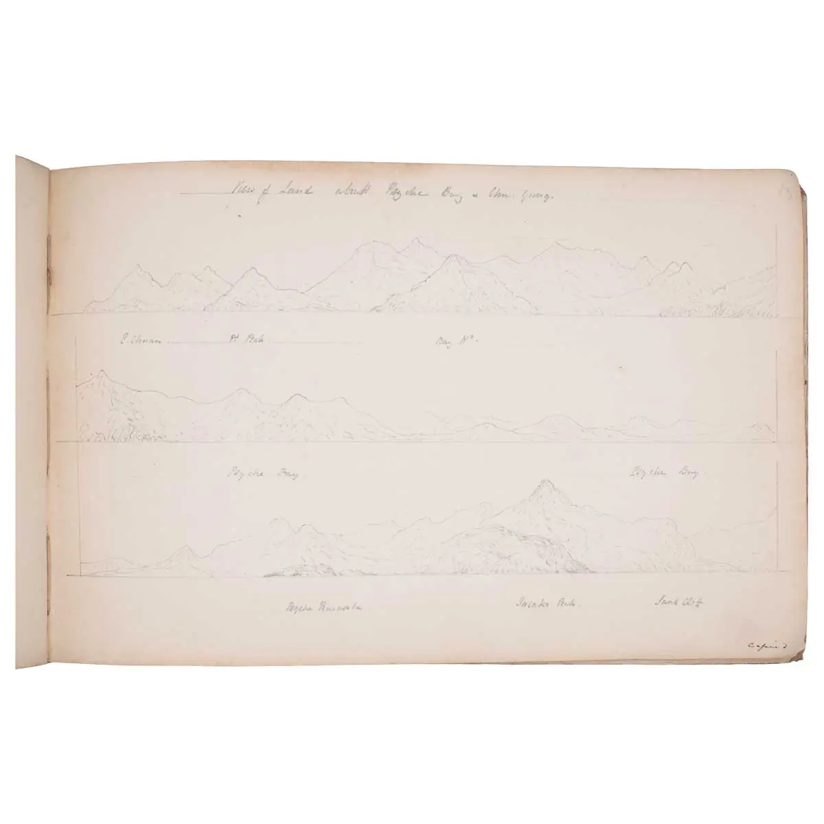 Chinese Pilot. Drawings of Chinese Coastal Profiles from HMS Cornwallis (4)