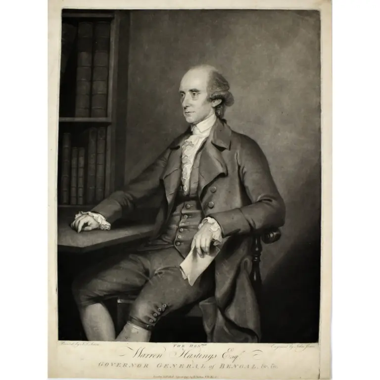 The Honorable Warren Hastings Esq, Governor General of Bengal