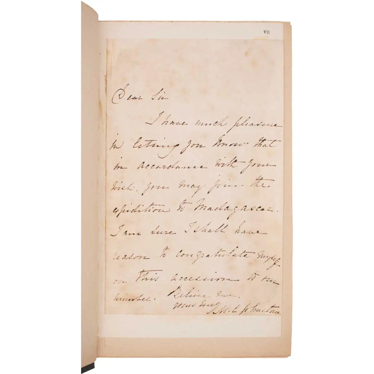 Manuscript Journal of a Voyage to Madagascar (3)