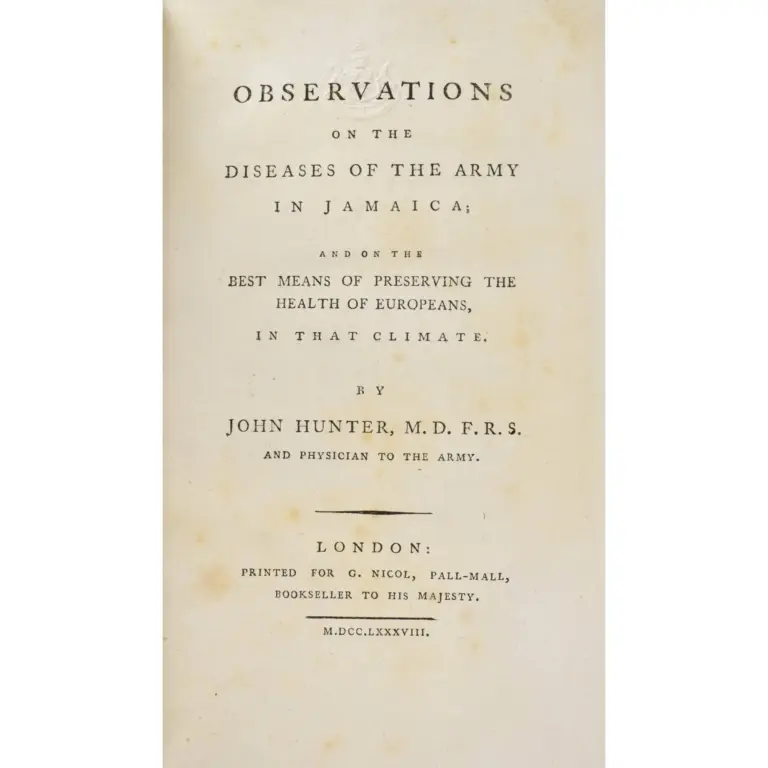 Observations on the Diseases of the Army in Jamaica