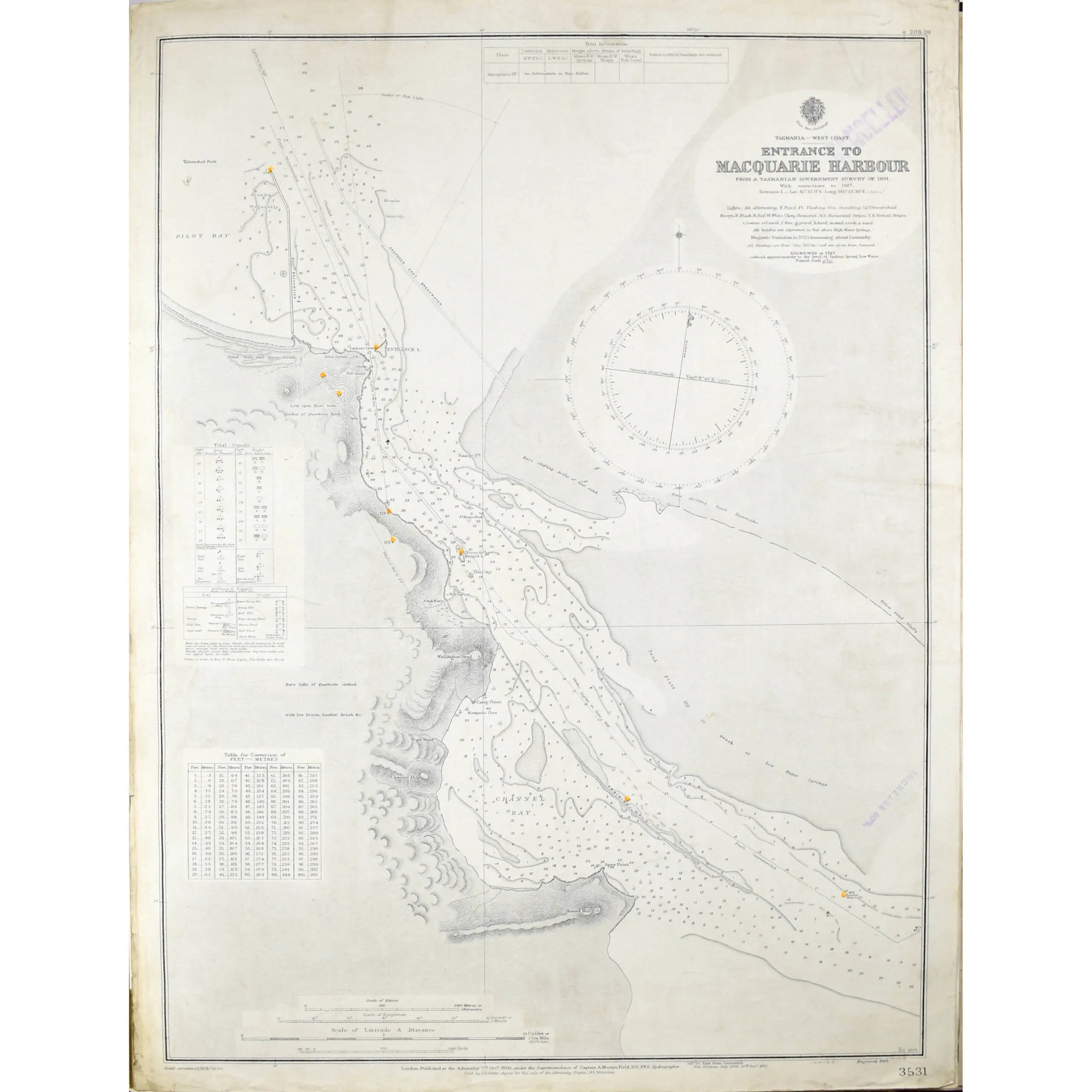 Australia and the Pacific. Atlas of Maritime Charts Published by The British Admiralty (4)