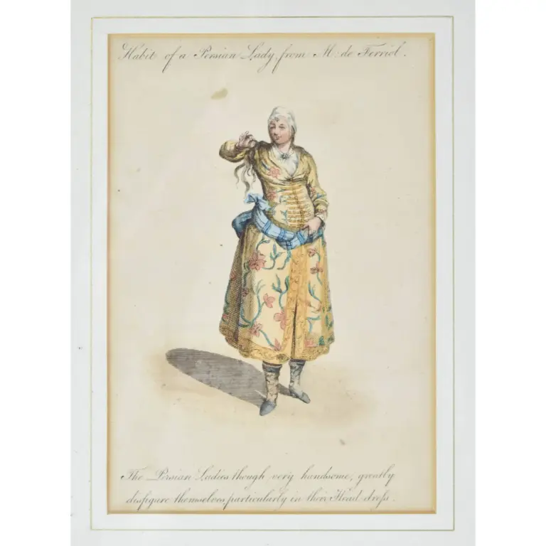 Three Fine Prints of Persian Costume