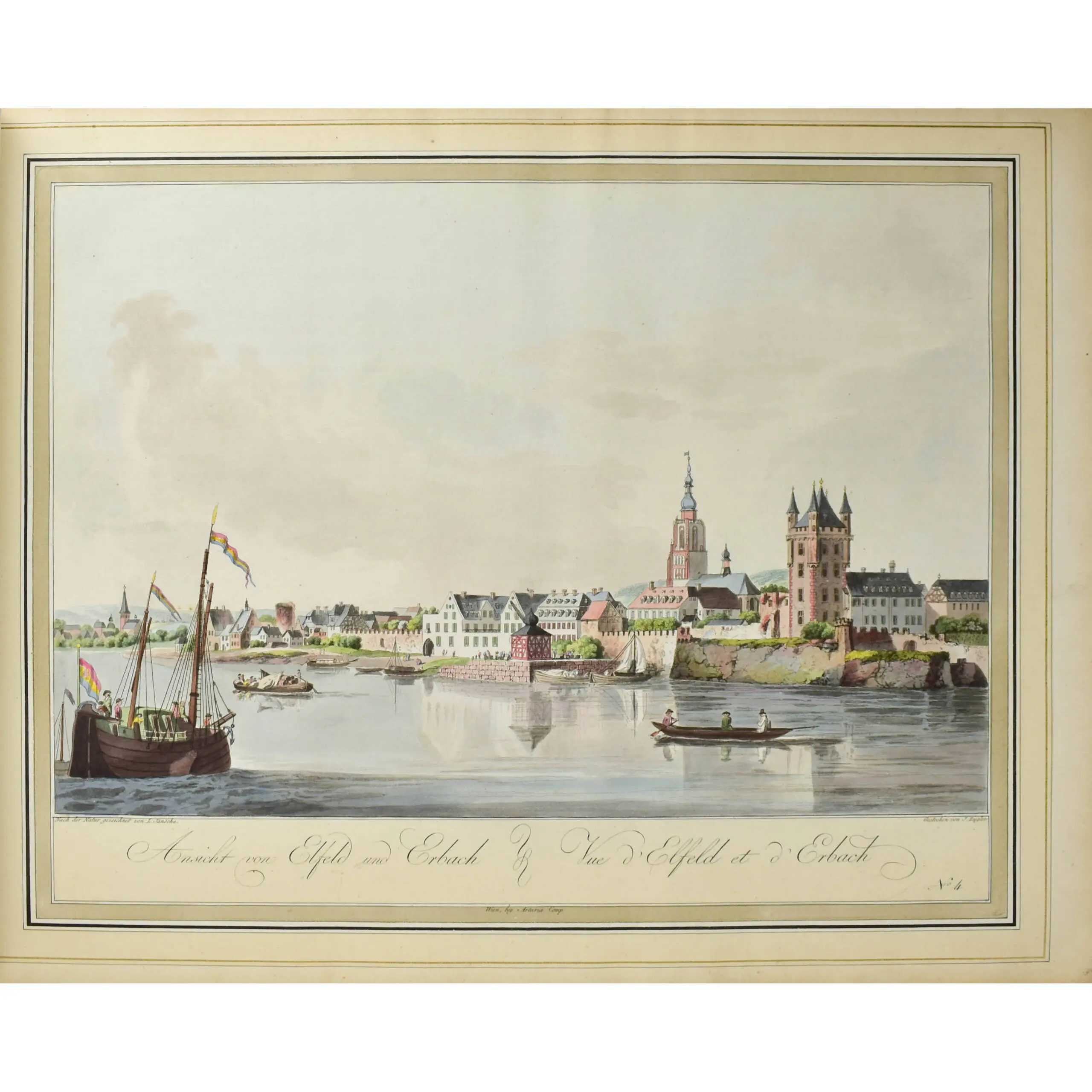 Collection de Cinquante Vues du Rhin. depuis Spire jusqu’à Dusseldorf Dessinees sur lieux d’apres Natur 1798 (4)