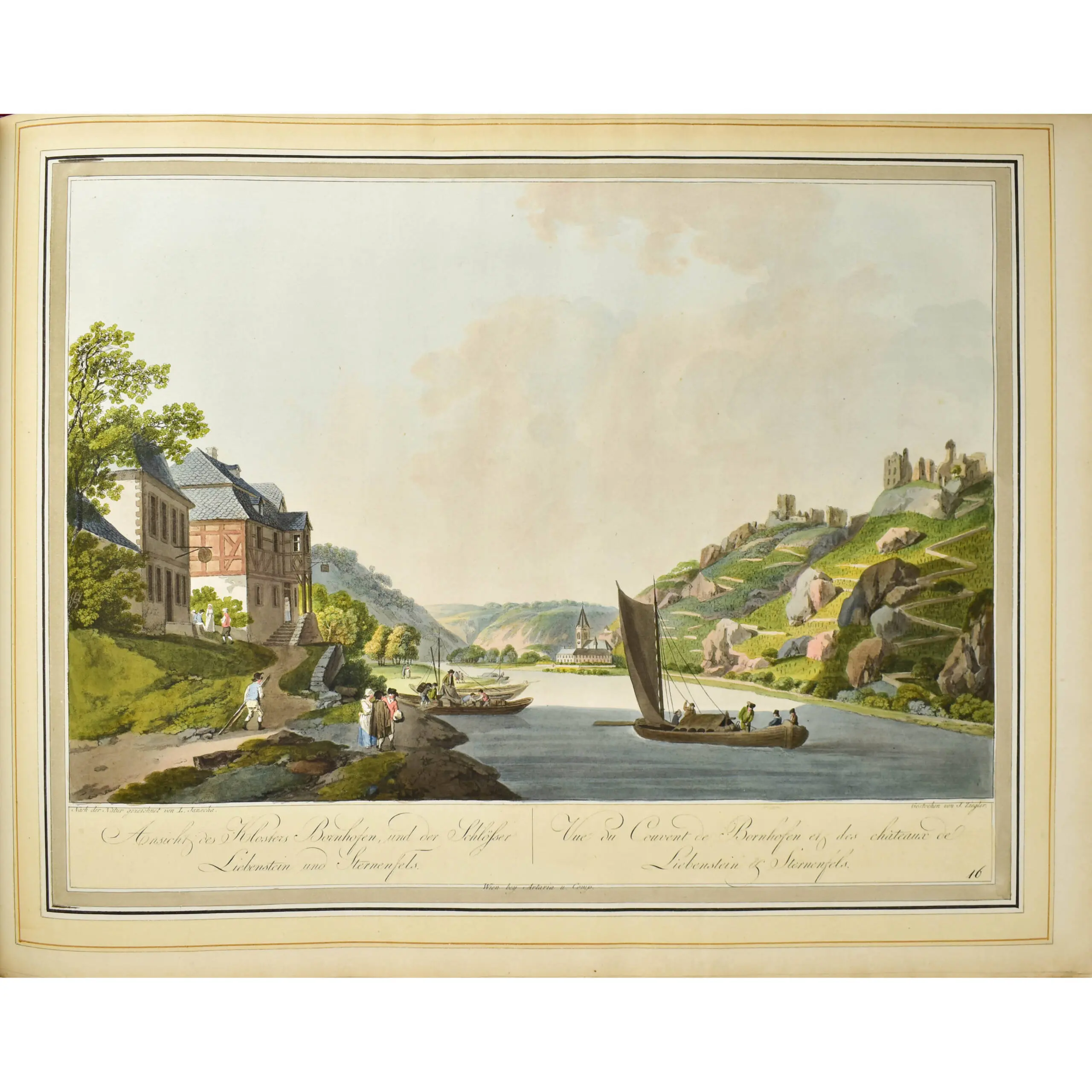 Collection de Cinquante Vues du Rhin. depuis Spire jusqu’à Dusseldorf Dessinees sur lieux d’apres Natur 1798 (3)