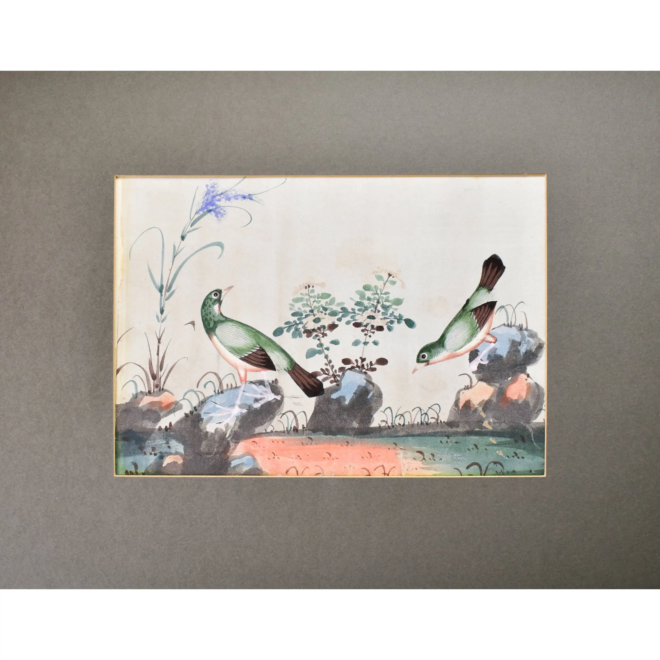 Four Watercolours of Chinese Birds