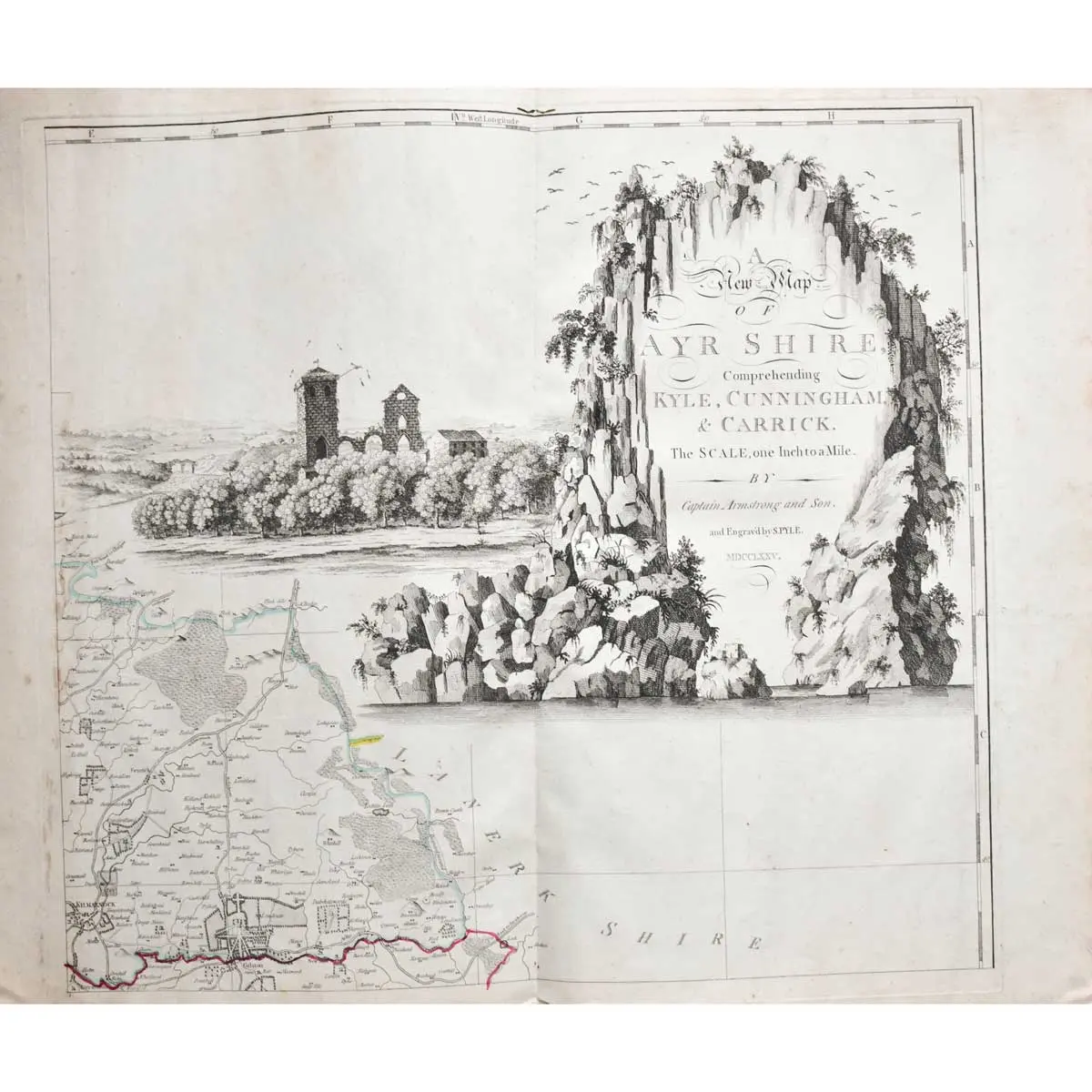 A New Map of Ayrshire, Comprehending Kyle, Cunningham, and Carrick