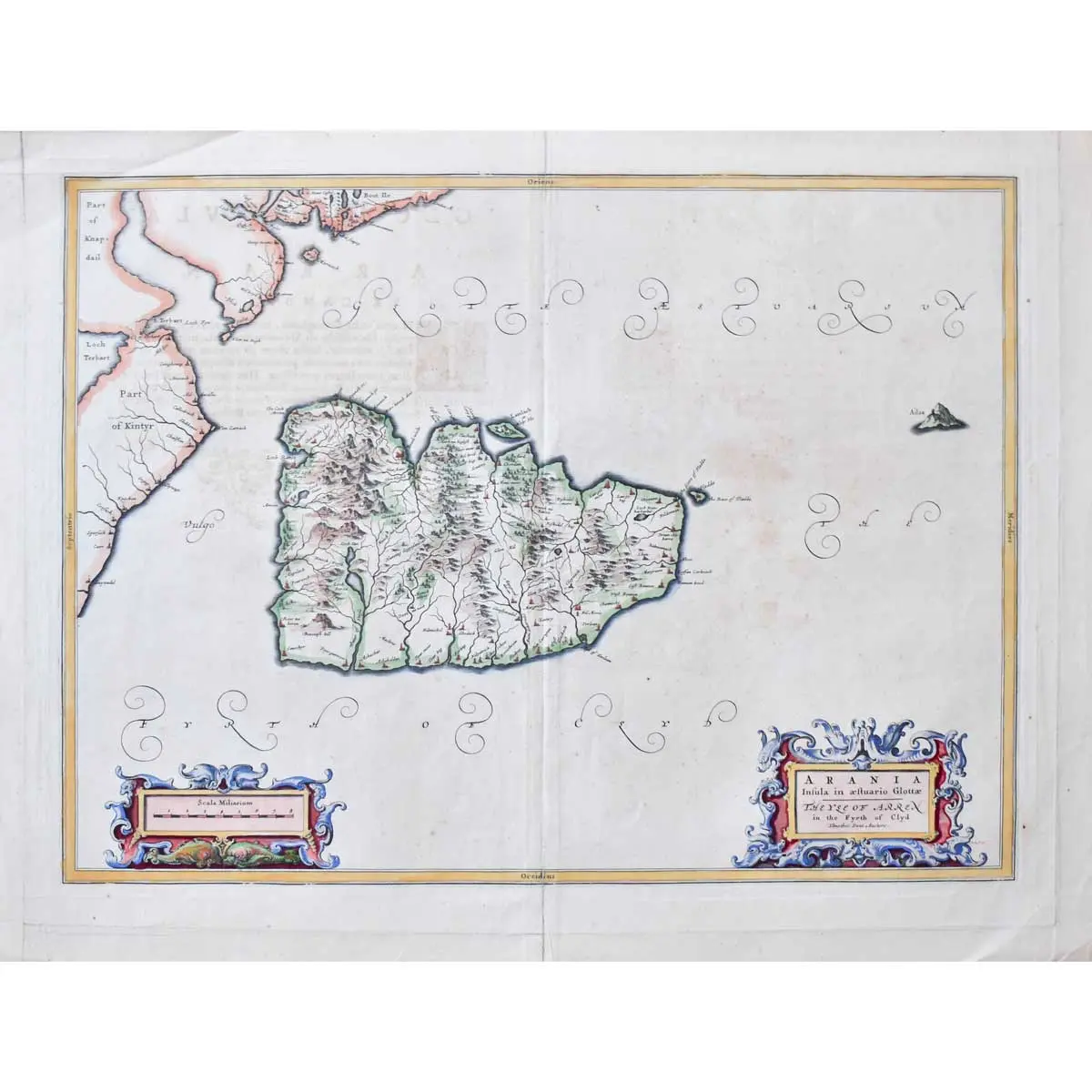 Arania Insula in aestuario Glottae - The Yle of Arren in the Fyrth of Clyd