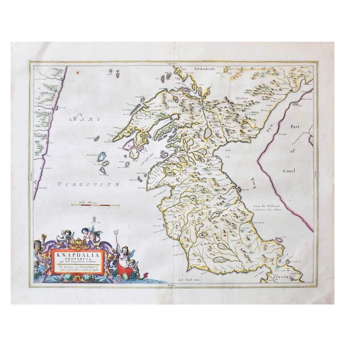 Knapdalia Provincia que sub Argathelia censetur - The Province of Knapdail which is accounted a member of Argyll