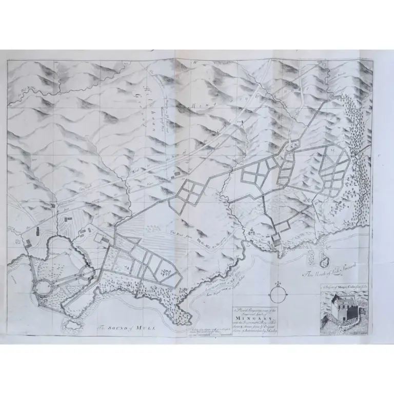 A Plan & Perspective view of the Improved Land of Mingary…