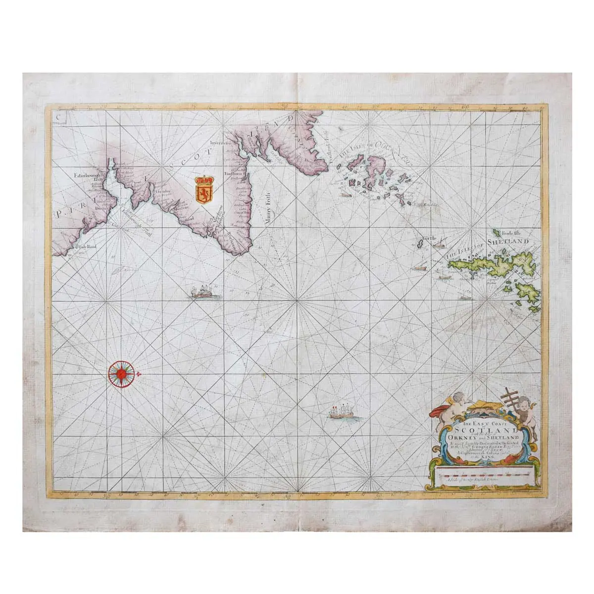 The East Coast of Scotland with the Isles of Orkney and Shetland