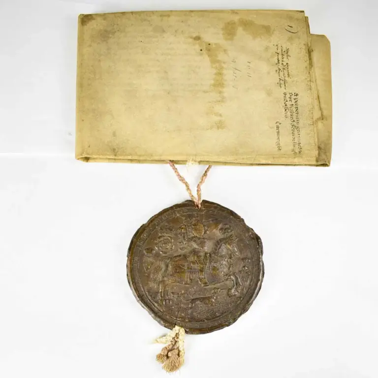 Vellum Document Grant for £600 and a rent of £30 14s 4d; 13 July 1611, the crown to Richard Fermor of Somerton in Oxfordshire, kt, Thomas Purcell of Oakfield in Berkshire, gent