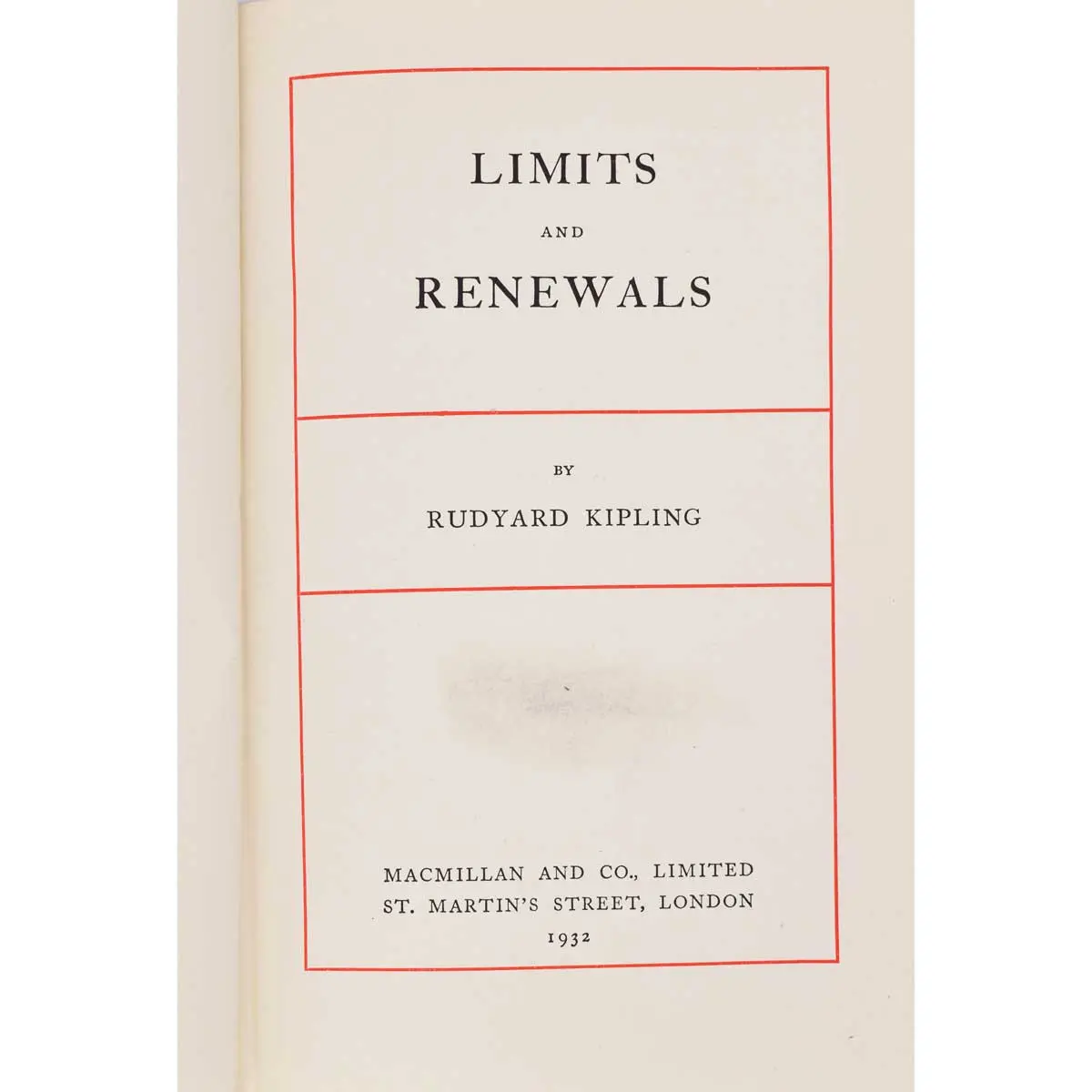 Limits and Renewals (3)