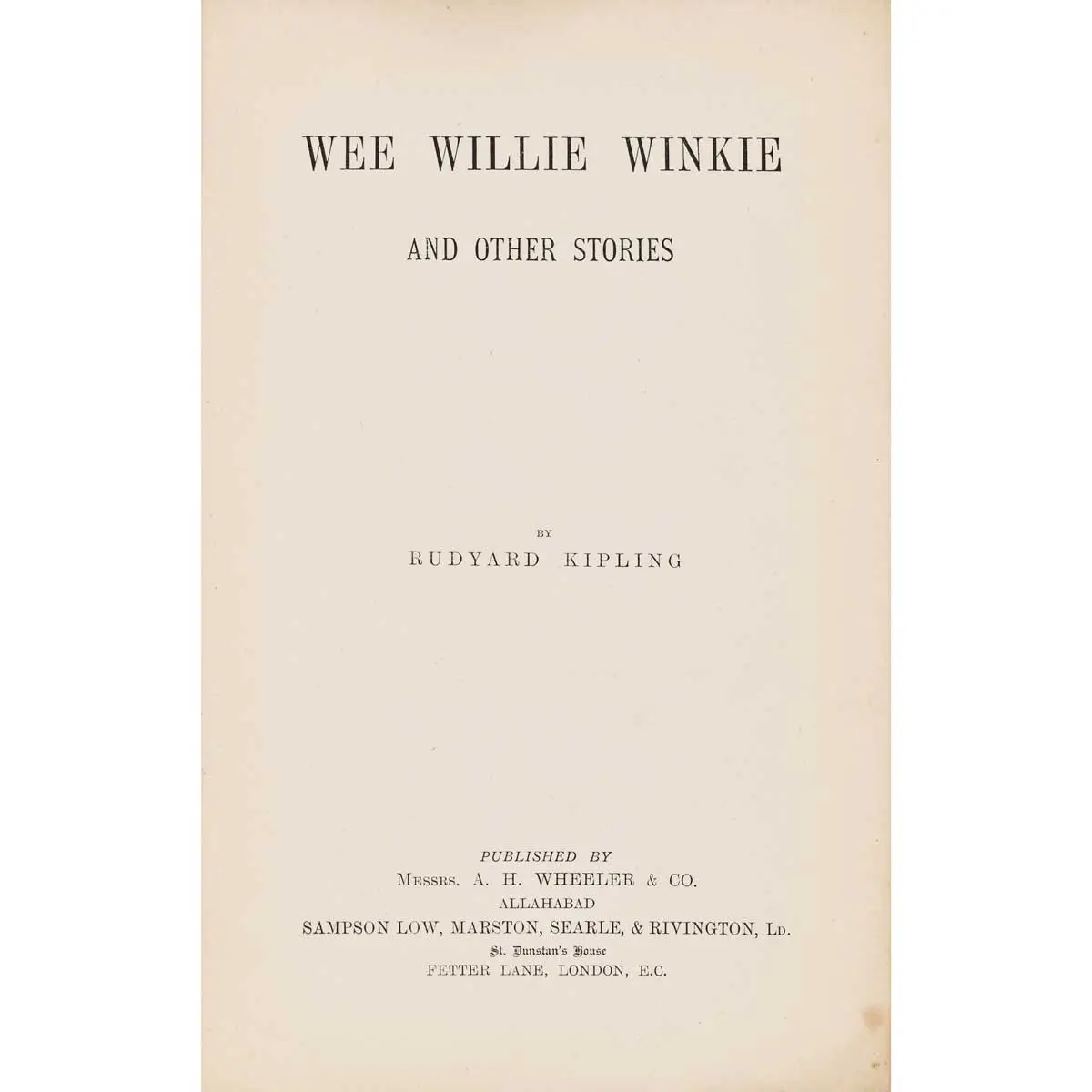 Wee Willie Winkie and other stories (2)