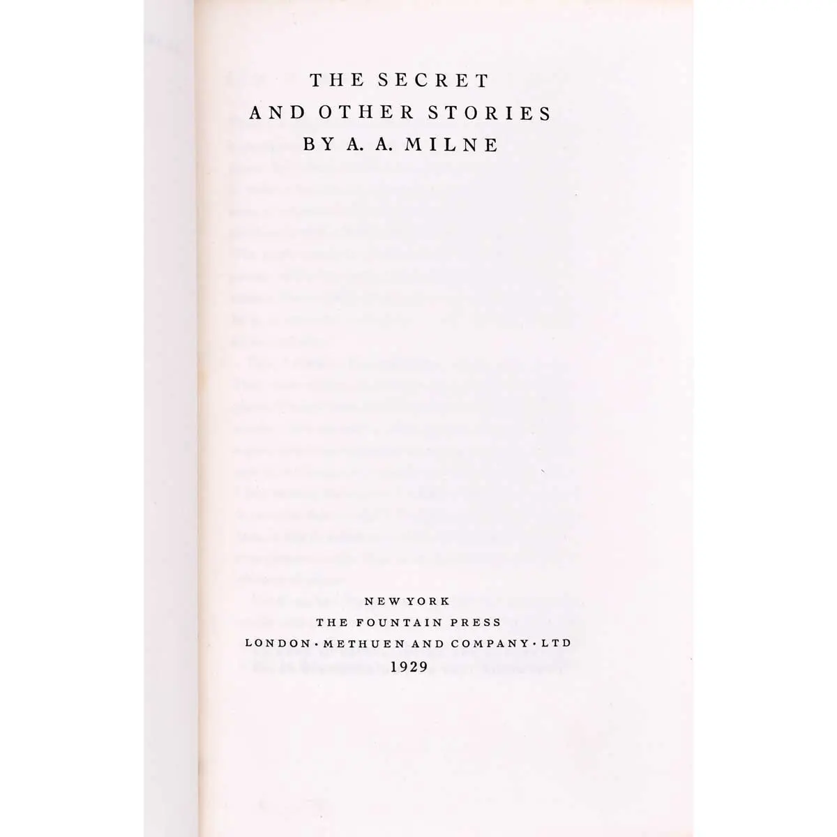 The Secret and Other Stories (2)