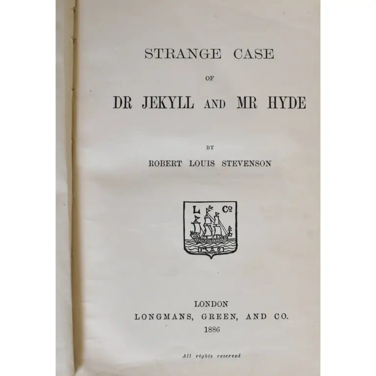 Strange Case of Dr Jekyll and Mr Hyde