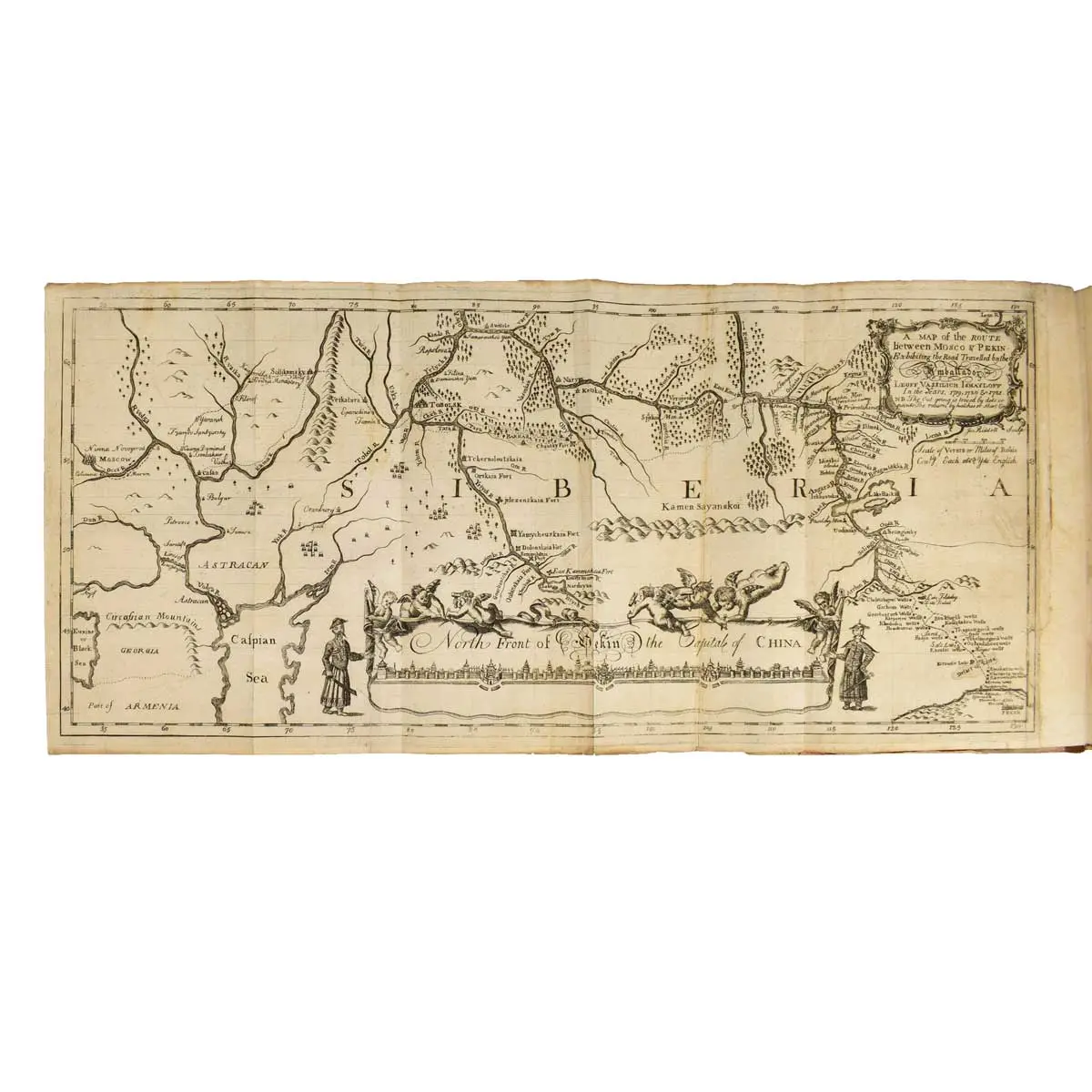 Travels from St Petersburg in Russia, to Diverse Parts of Asia… Containing a Journey to Ispahan in Persia… [with] Part of a Journey to Pekin in China, Through Siberia.