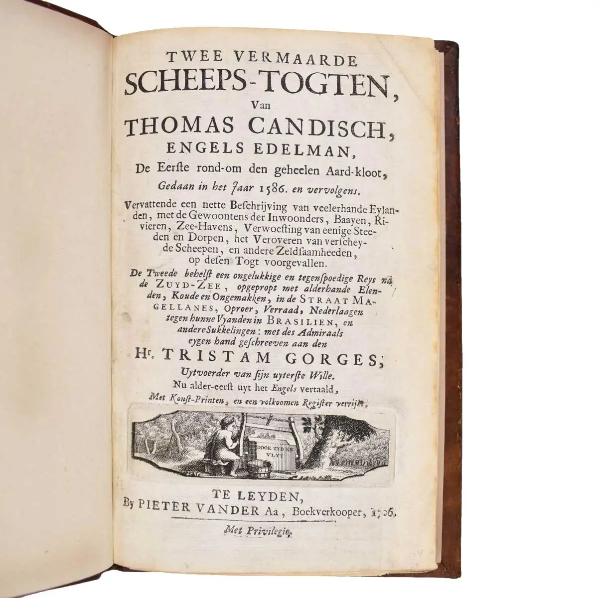 Twee vermaarde Scheeps-togten, van Thomas Candisch, Engels Edelman, De Eerste rond-om den geheelen Aard-kloot, Gedaan in het Jaar 1586. en vervolgens.