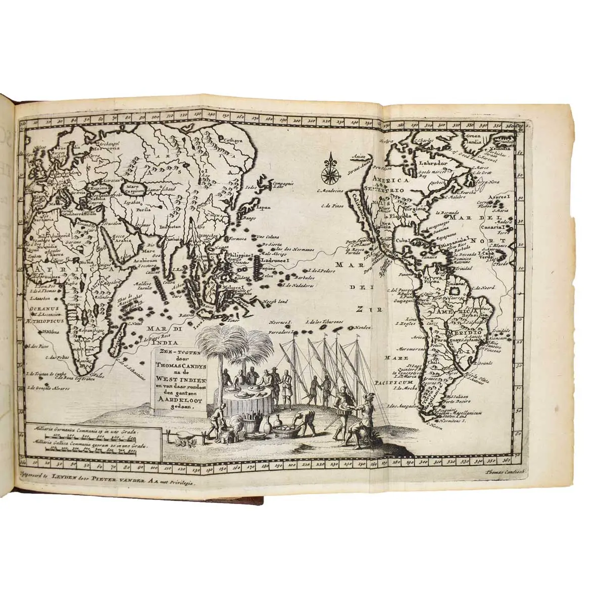Twee vermaarde Scheeps-togten, van Thomas Candisch, Engels Edelman, De Eerste rond-om den geheelen Aard-kloot, Gedaan in het Jaar 1586. en vervolgens (2)