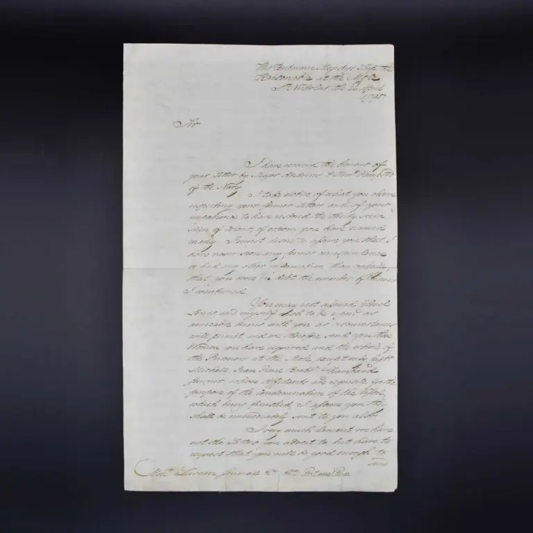 [Slavery – Haitian Revolution] Autograph letter to General Etienne Laveaux regarding Prisoner Release