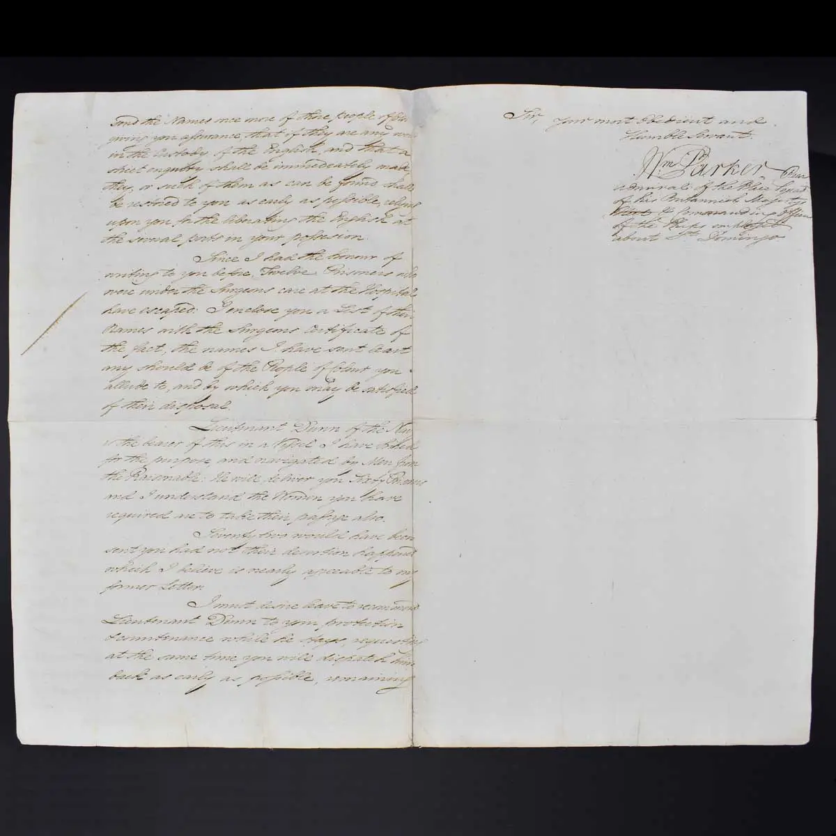 [Slavery – Haitian Revolution] Autograph letter to General Etienne Laveaux regarding Prisoner Release (2)