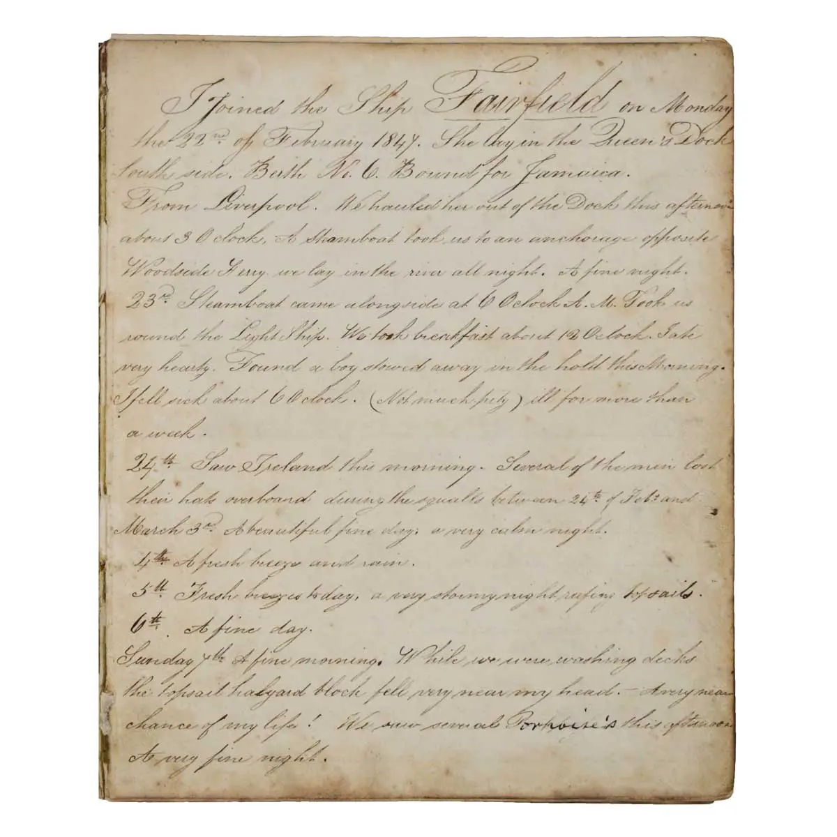 Mariners workbook and log book (2)